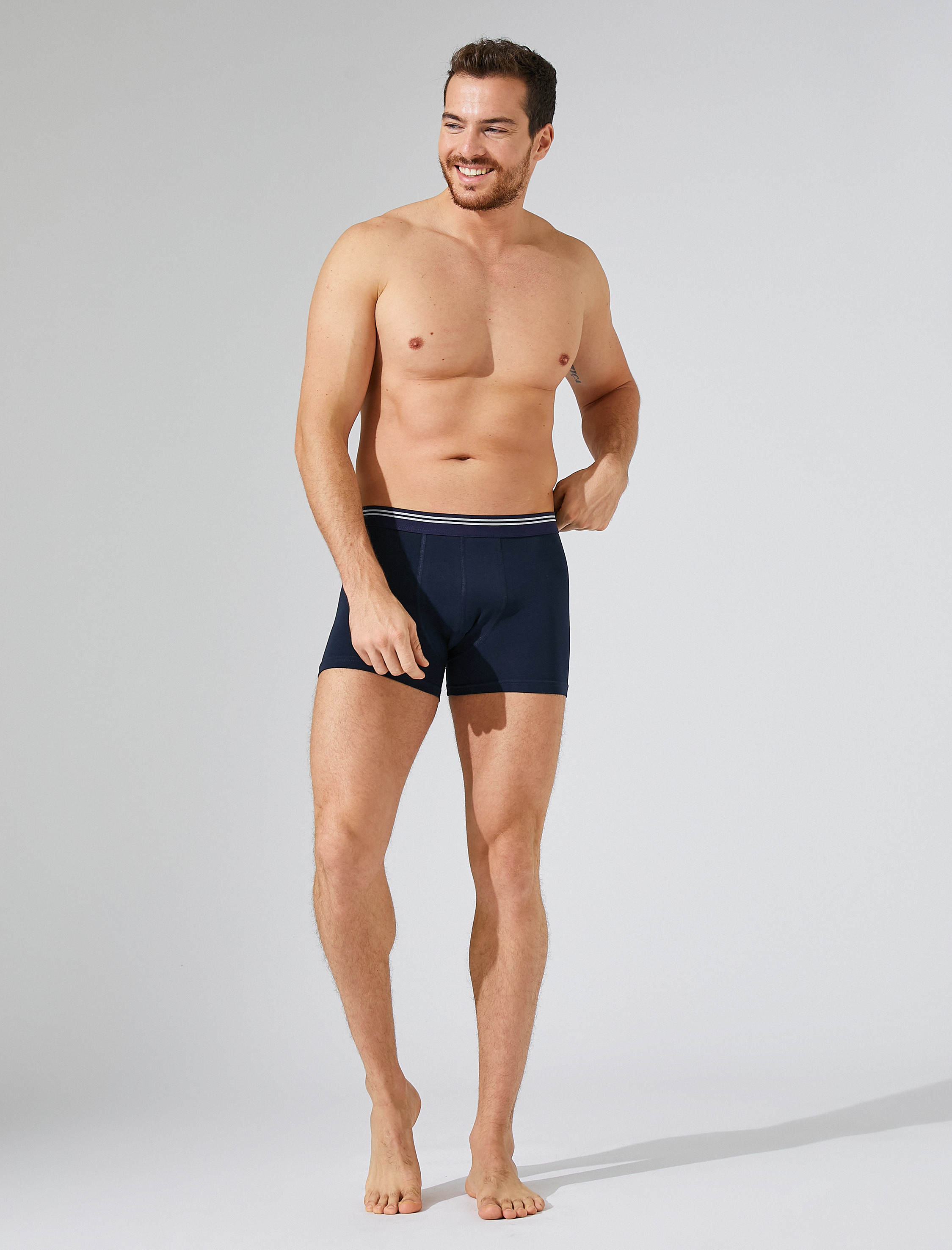 Pamuklu Desenli 3'lü Şort