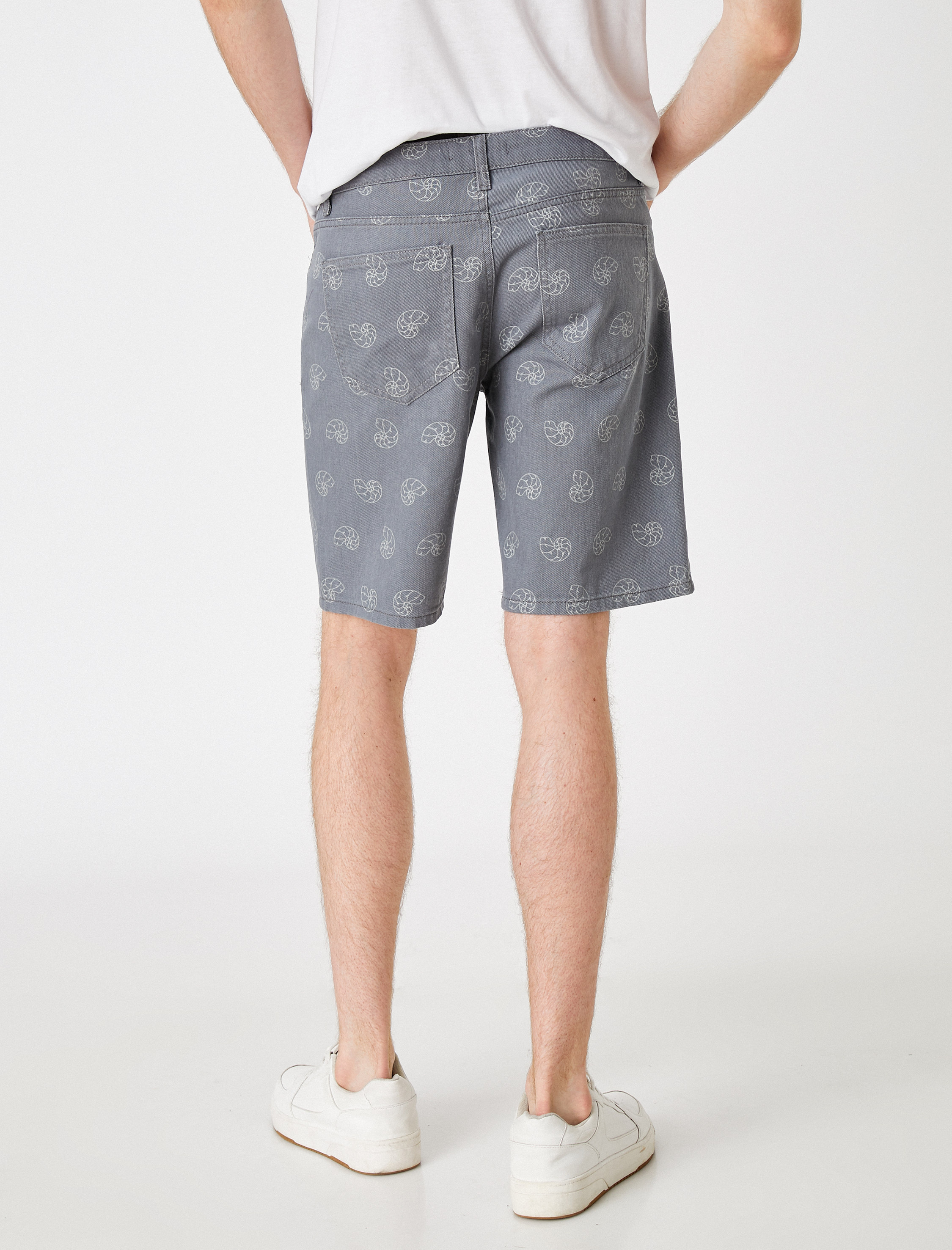   Pamuklu Baskılı Şort