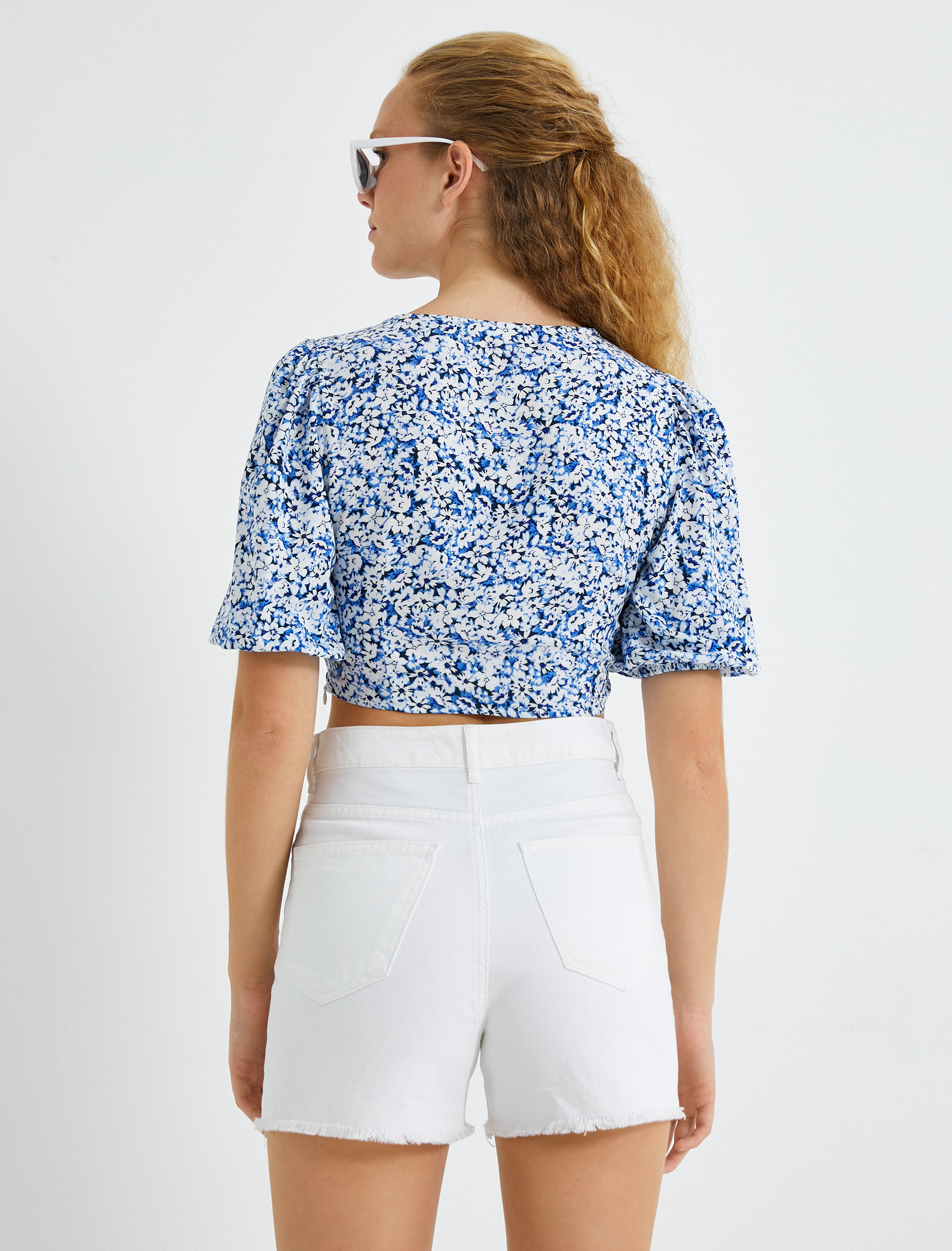   Büzgülü Crop Bluz