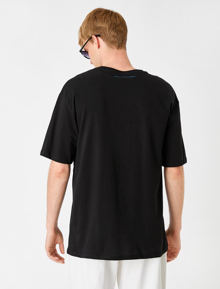  Baskılı Oversize Tişört