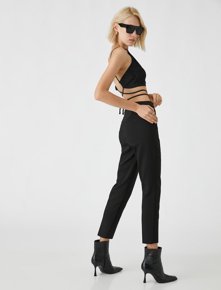  Yüksek Bel Basic Pantolon