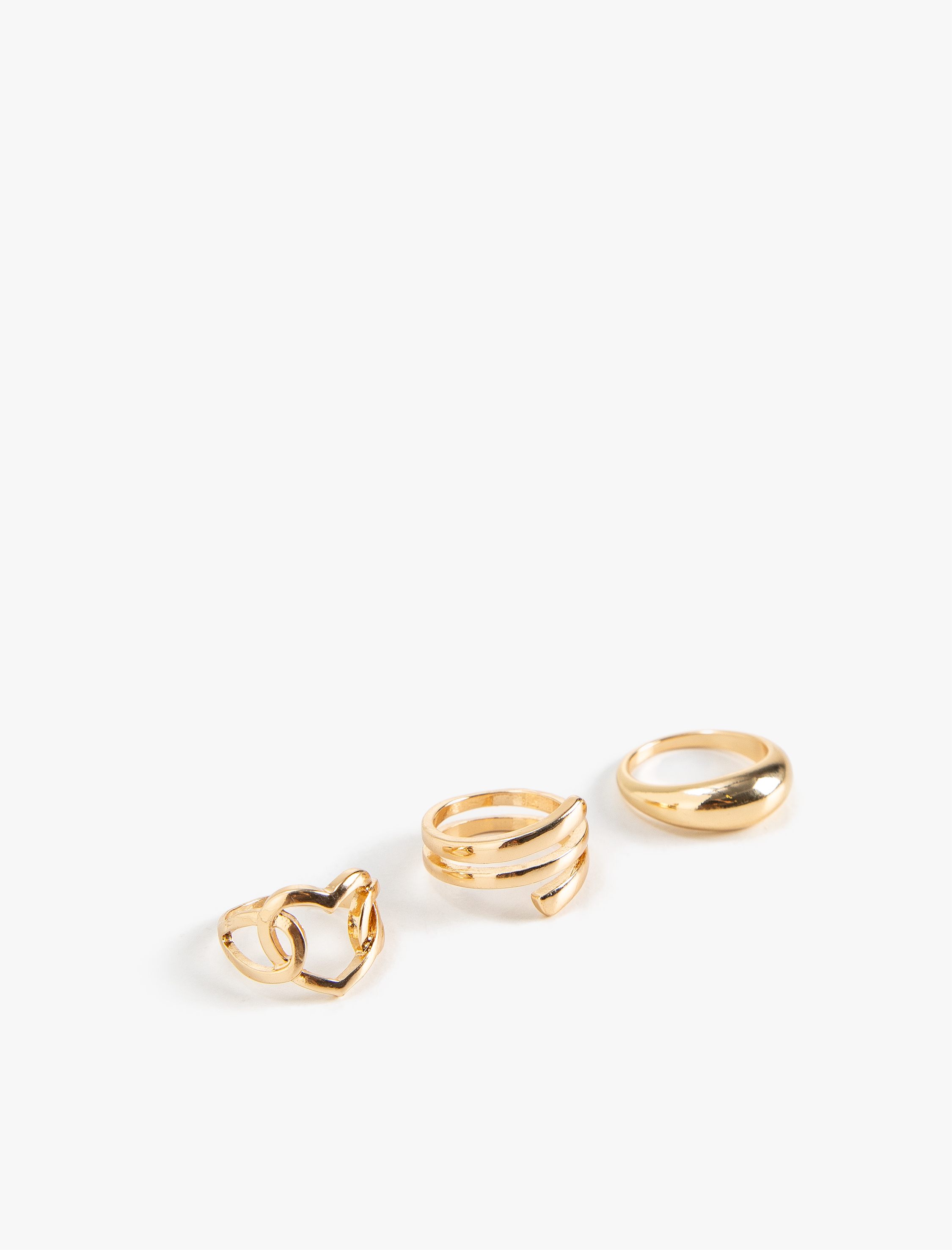  Kadın 3'lü Yüzük Seti Farklı Şekillerde