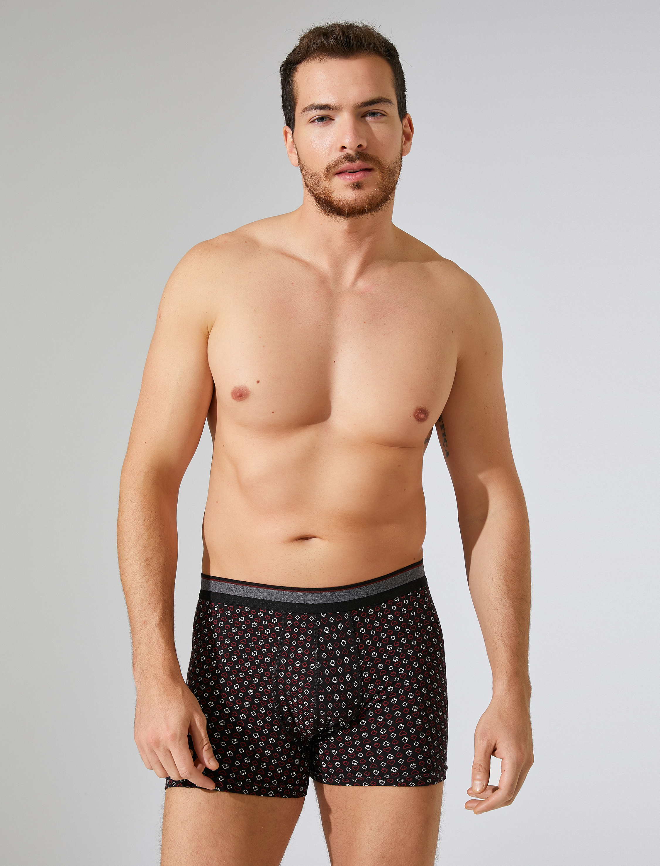   3'lü Boxer Seti Pamuklu Oyun Baskılı