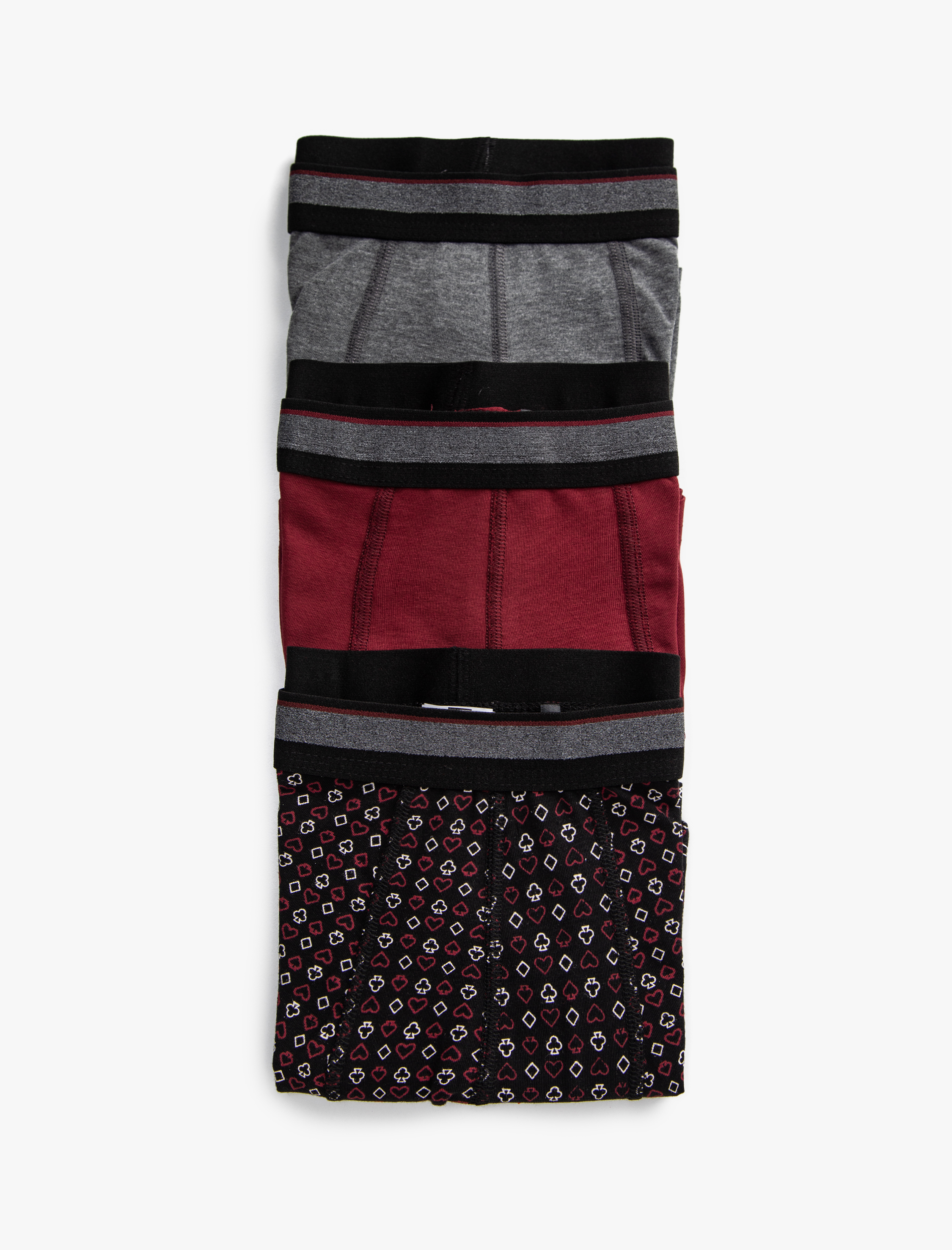   3'lü Boxer Seti Pamuklu Oyun Baskılı