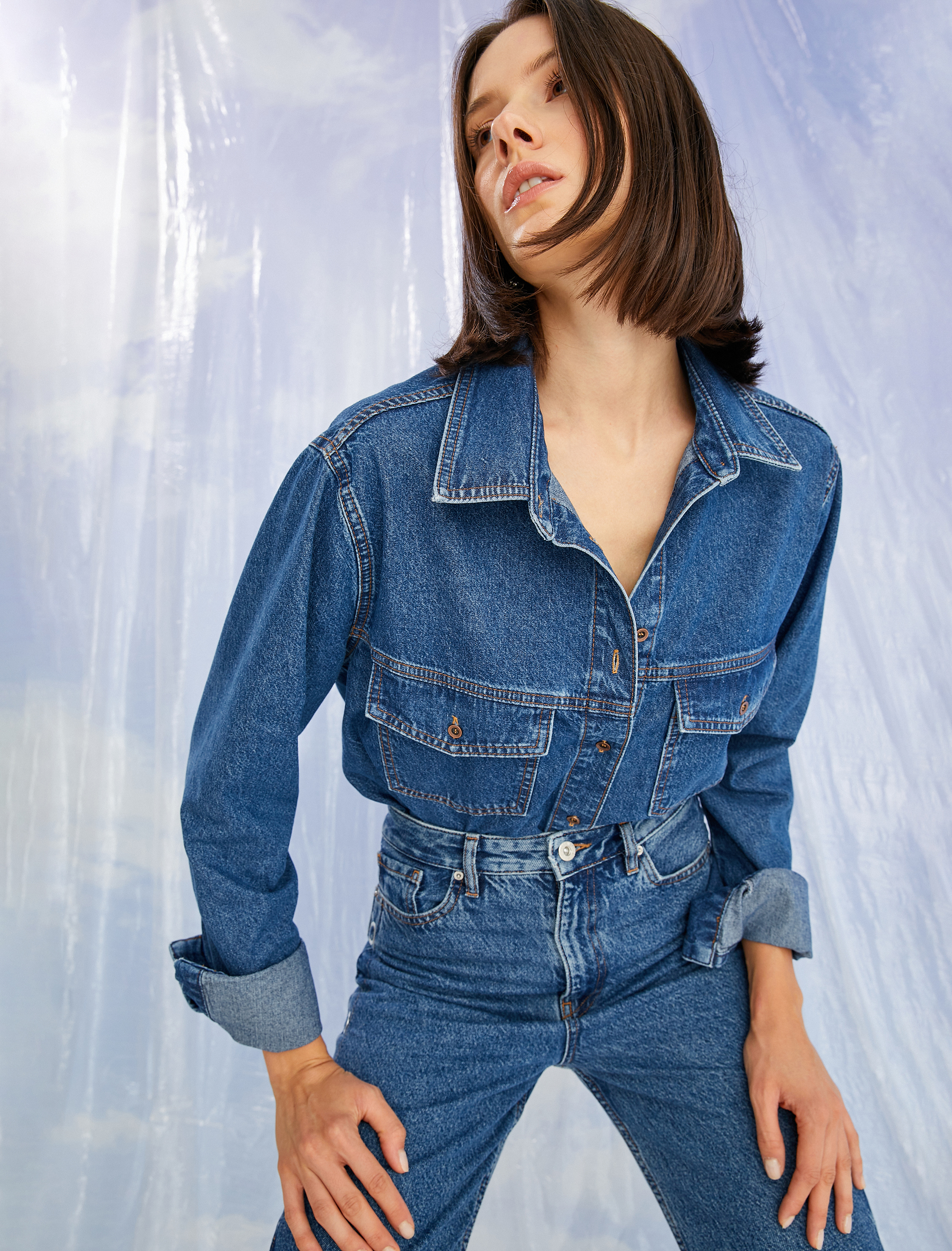   Kot Gömlek Uzun Kollu Cepli