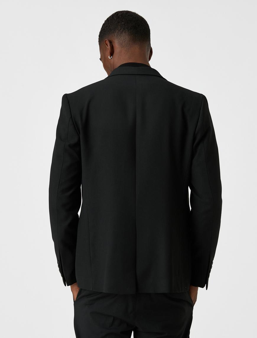   Basic Blazer Ceket Cepli