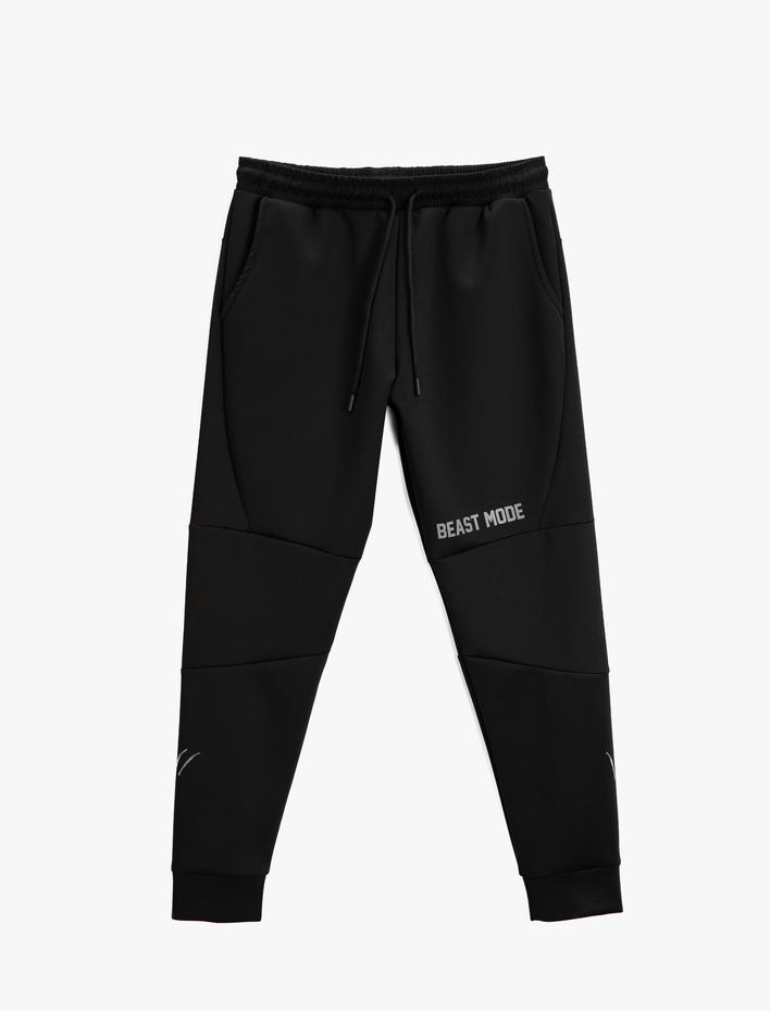  Jogger Eşofman Altı Slogan Baskılı