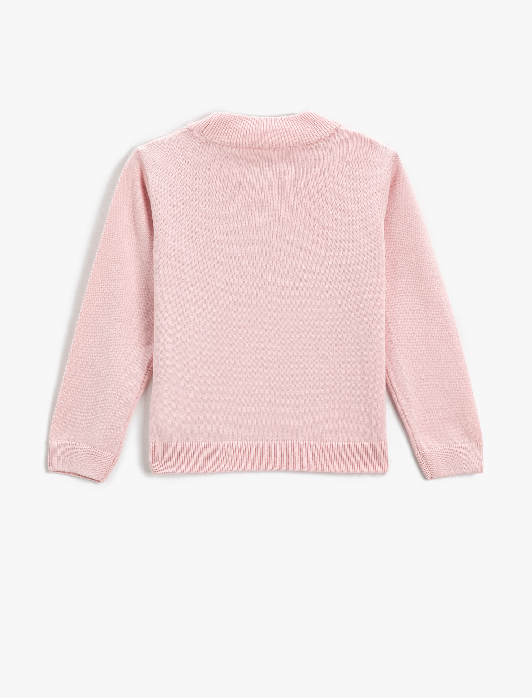 Kız Çocuk Basic Yarım Balıkçı Yaka Kazak