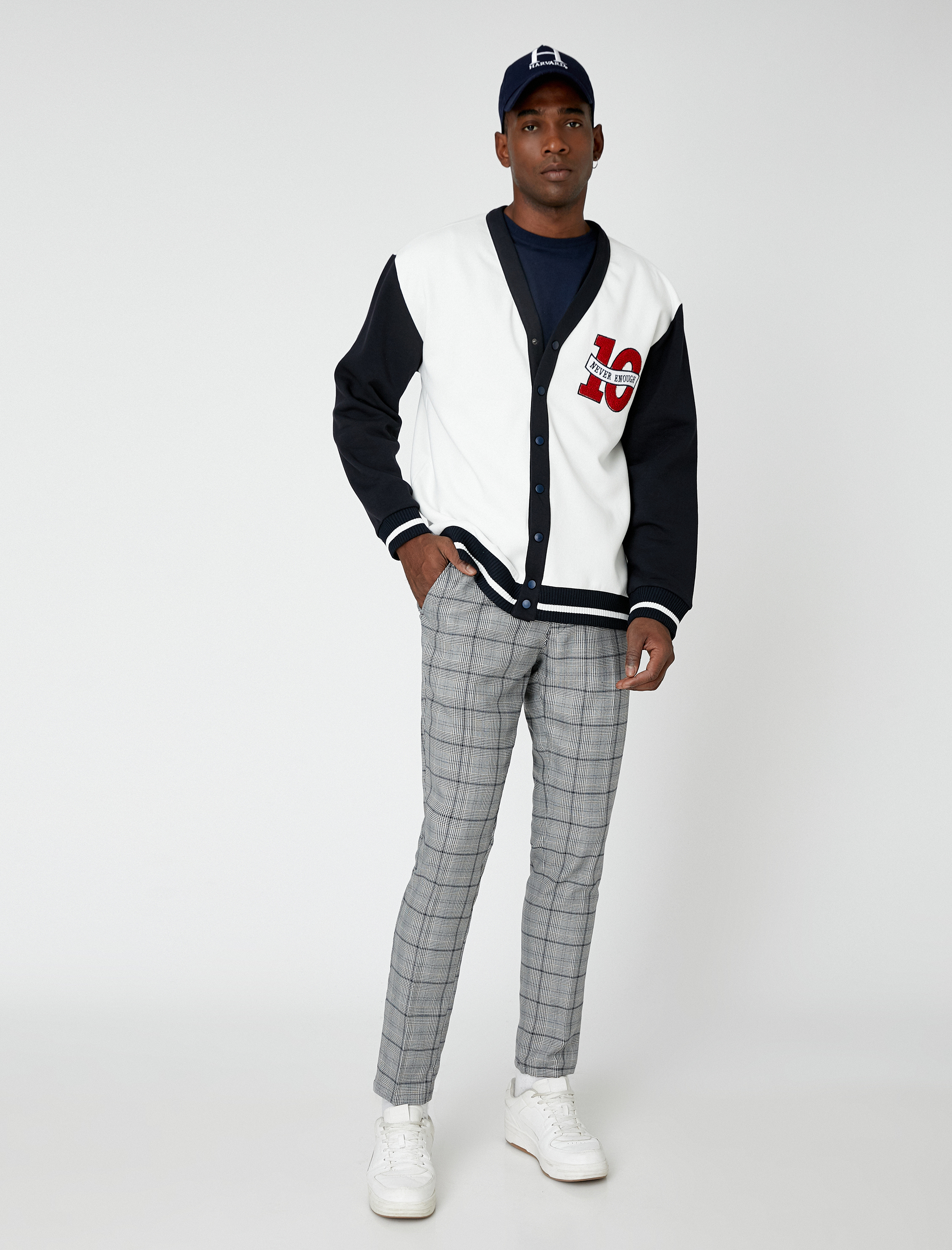   Basic Ekoseli Pantolon