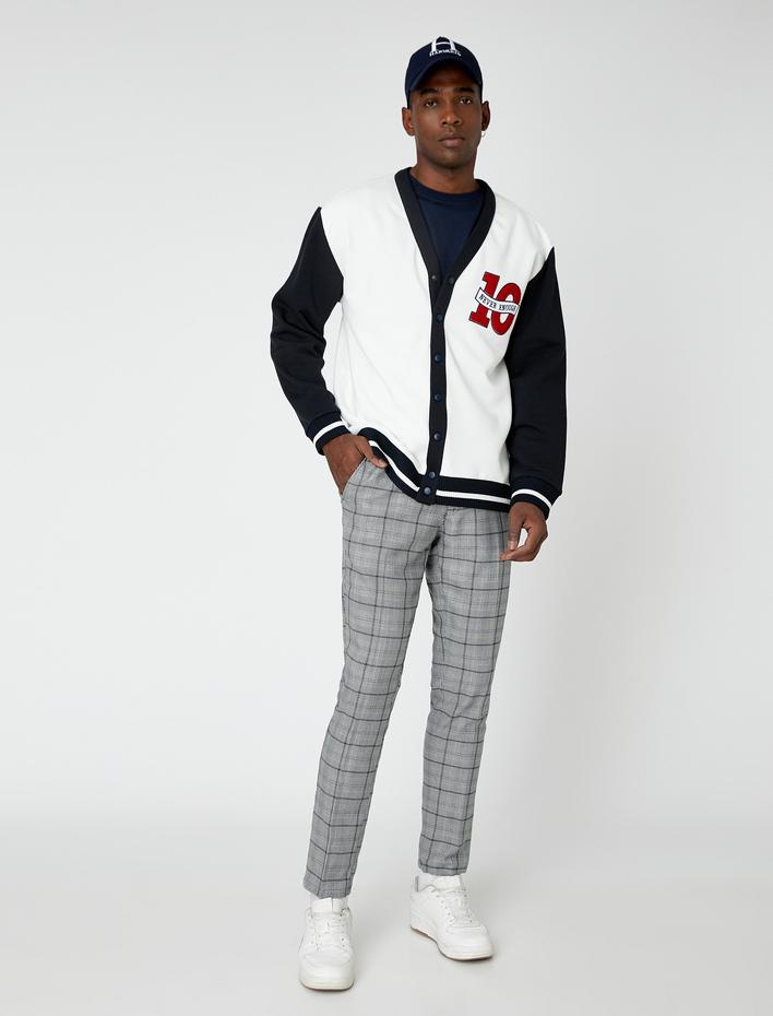  Basic Ekoseli Pantolon