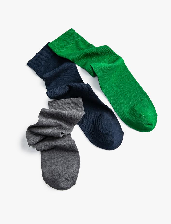 Erkek 3'lü Soket Çorap Seti