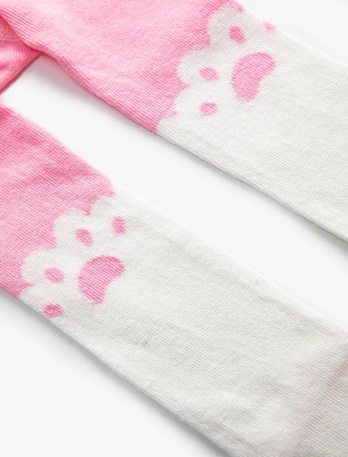 Kız Bebek Desenli Külotlu Çorap