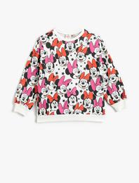 Minnie Mouse Baskılı Lisanslı Sweatshirt