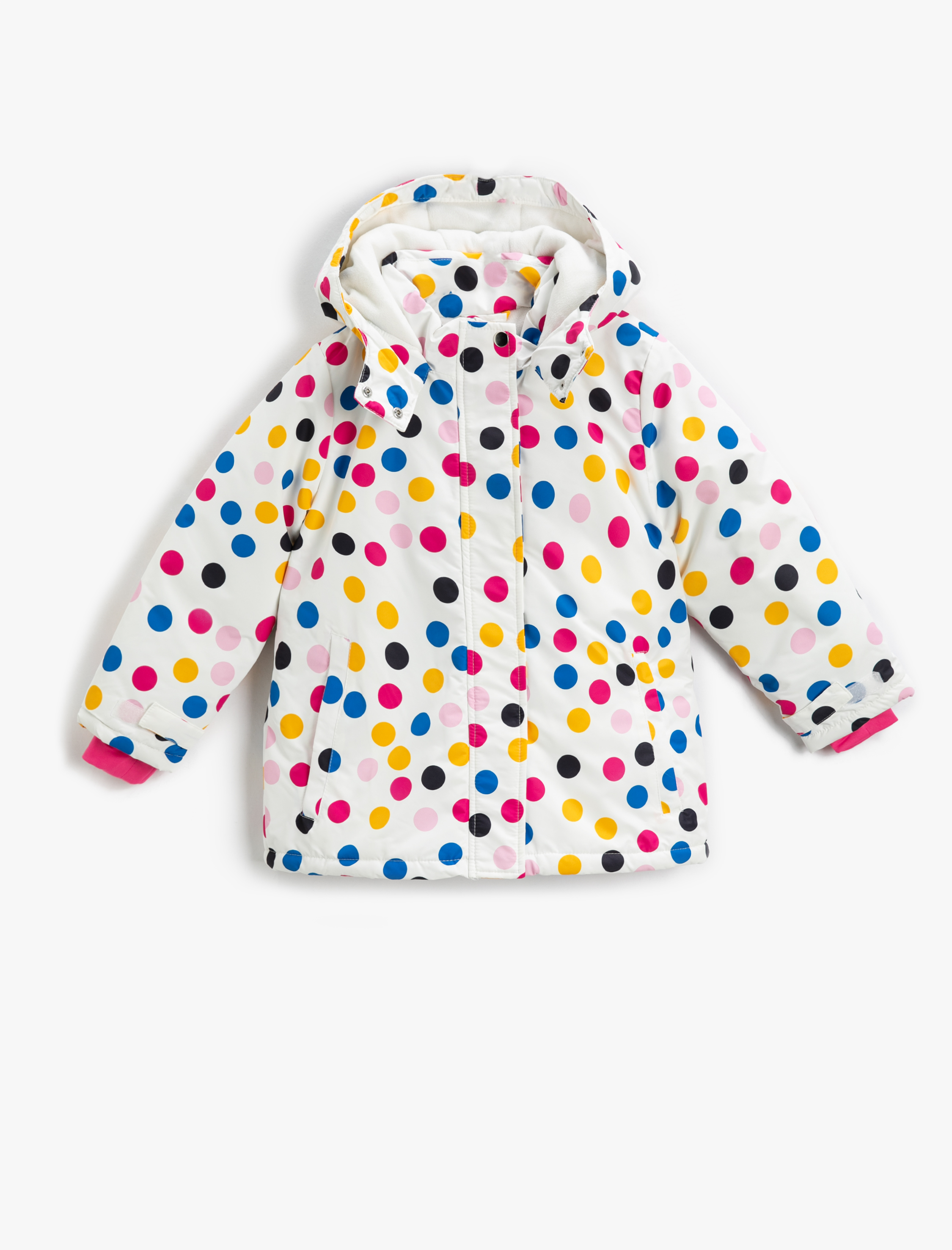  Kız Çocuk Kapüşonlu Şişme Mont Softshell Polar Astarlı