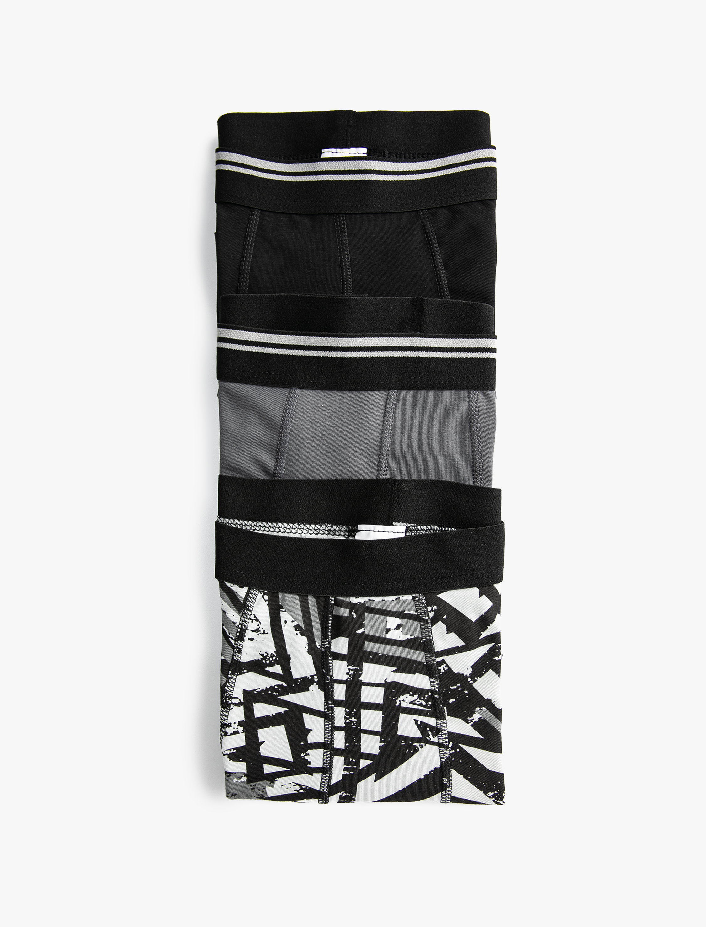   3'lü Desenli Boxer Seti