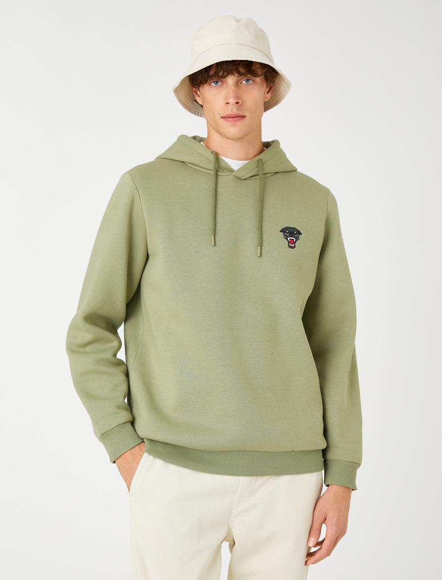   Basic Kapşonlu Sweatshirt Puma İşleme Detaylı