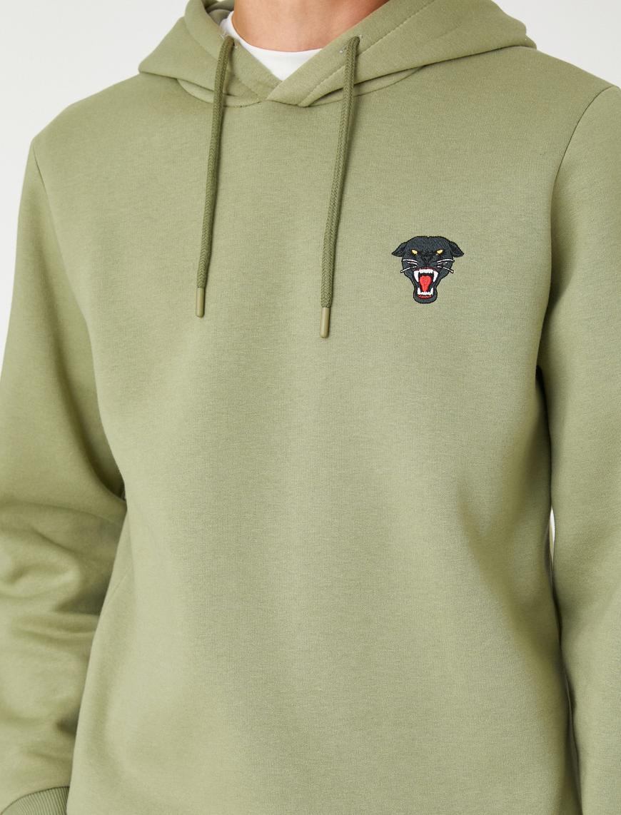   Basic Kapşonlu Sweatshirt Puma İşleme Detaylı