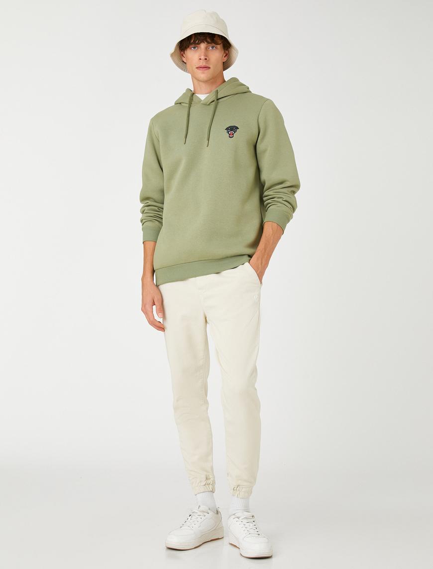   Basic Kapşonlu Sweatshirt Puma İşleme Detaylı