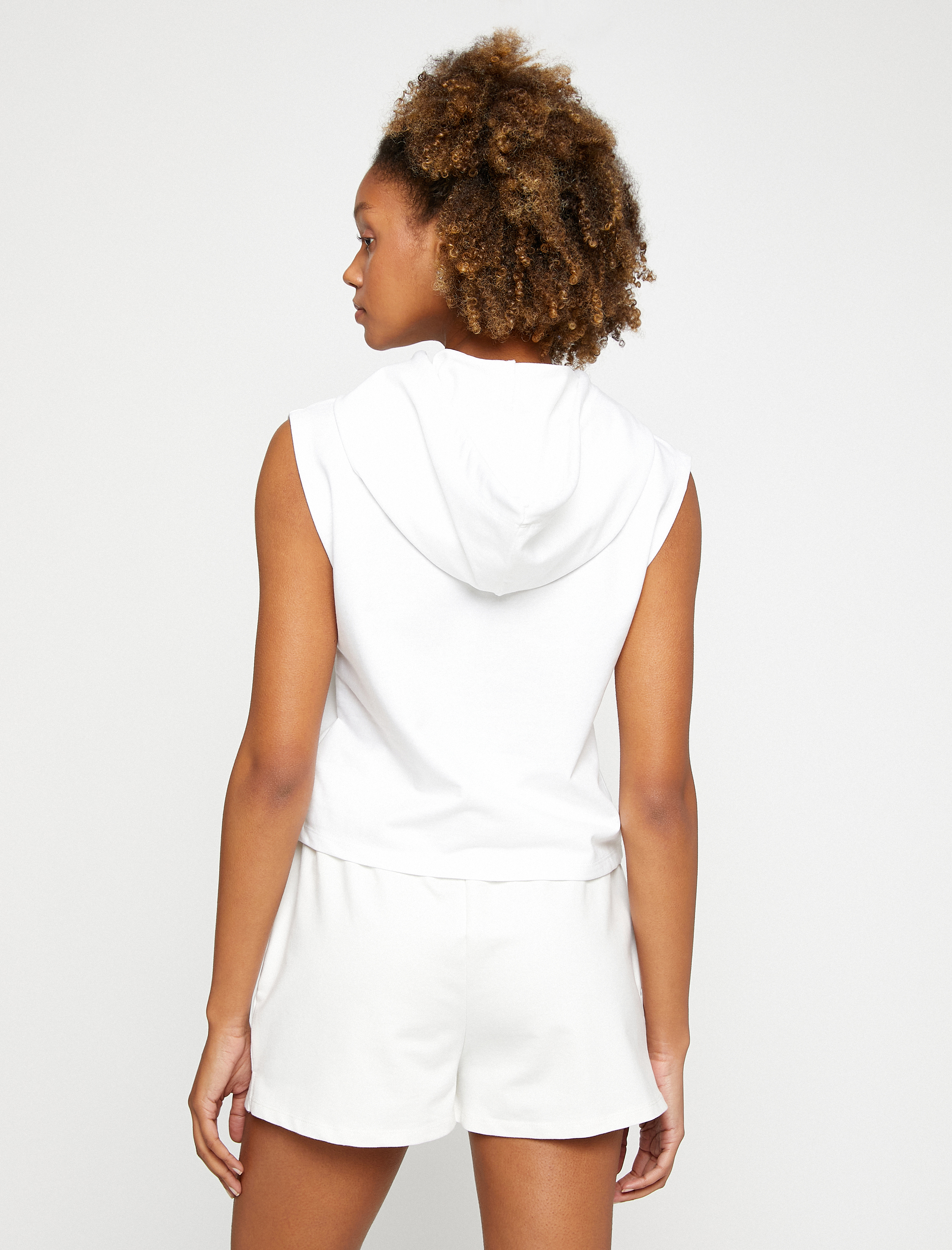   Kapüşonlu Atlet Kolej Baskılı Kolsuz