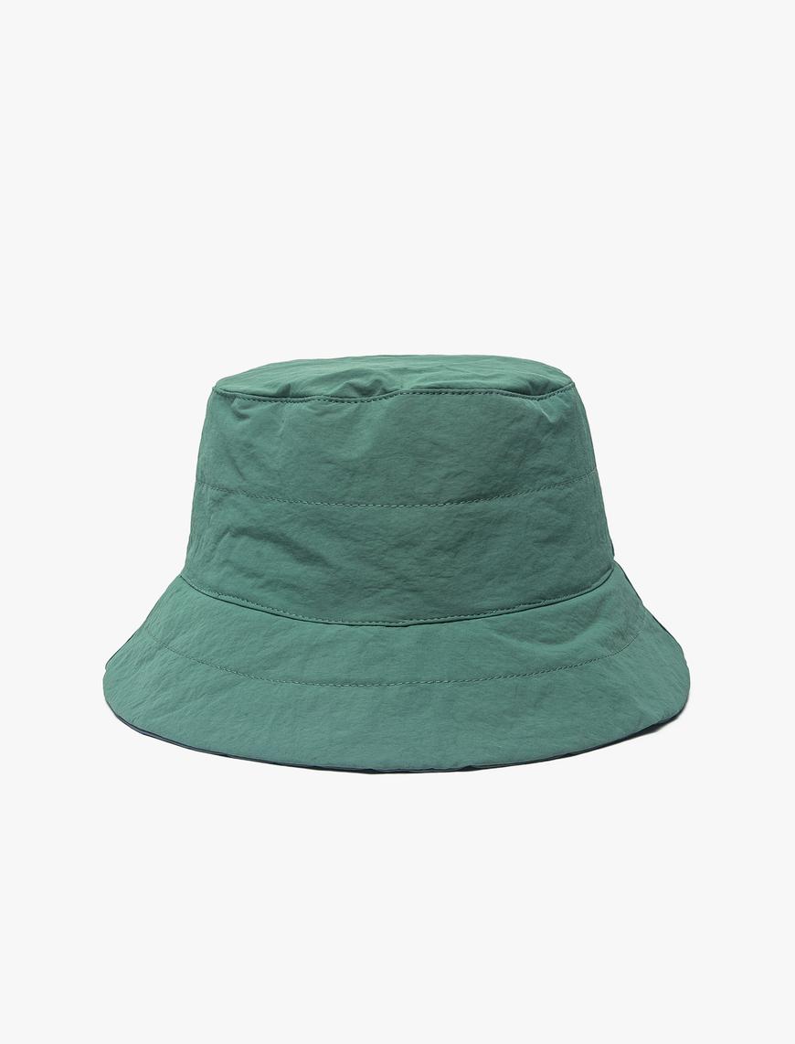  Erkek Basic Bucket Şapka Dikiş Detaylı