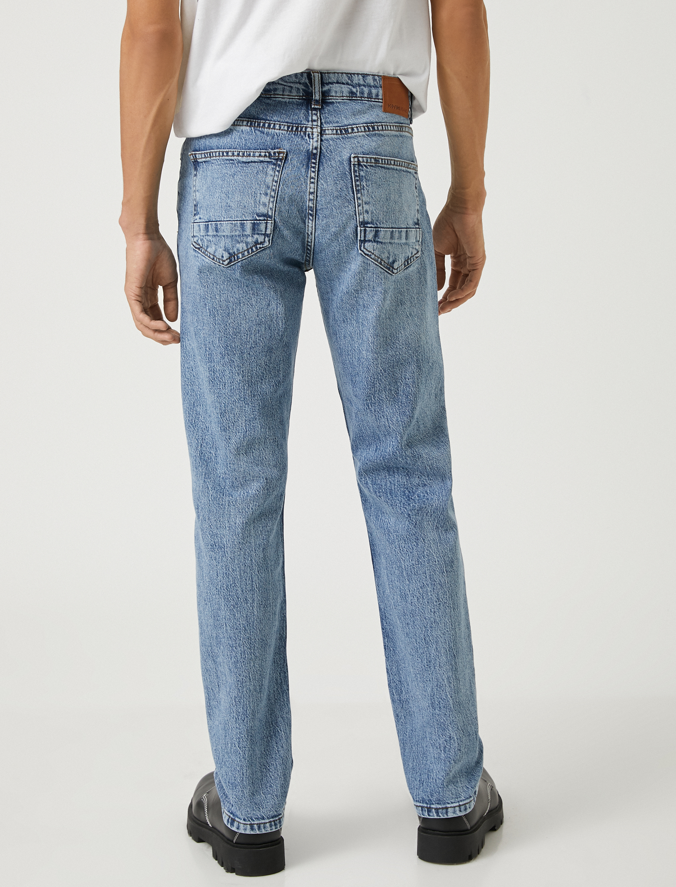 Straight Fit Boru Paça Kot Pantolon - Mark Jean