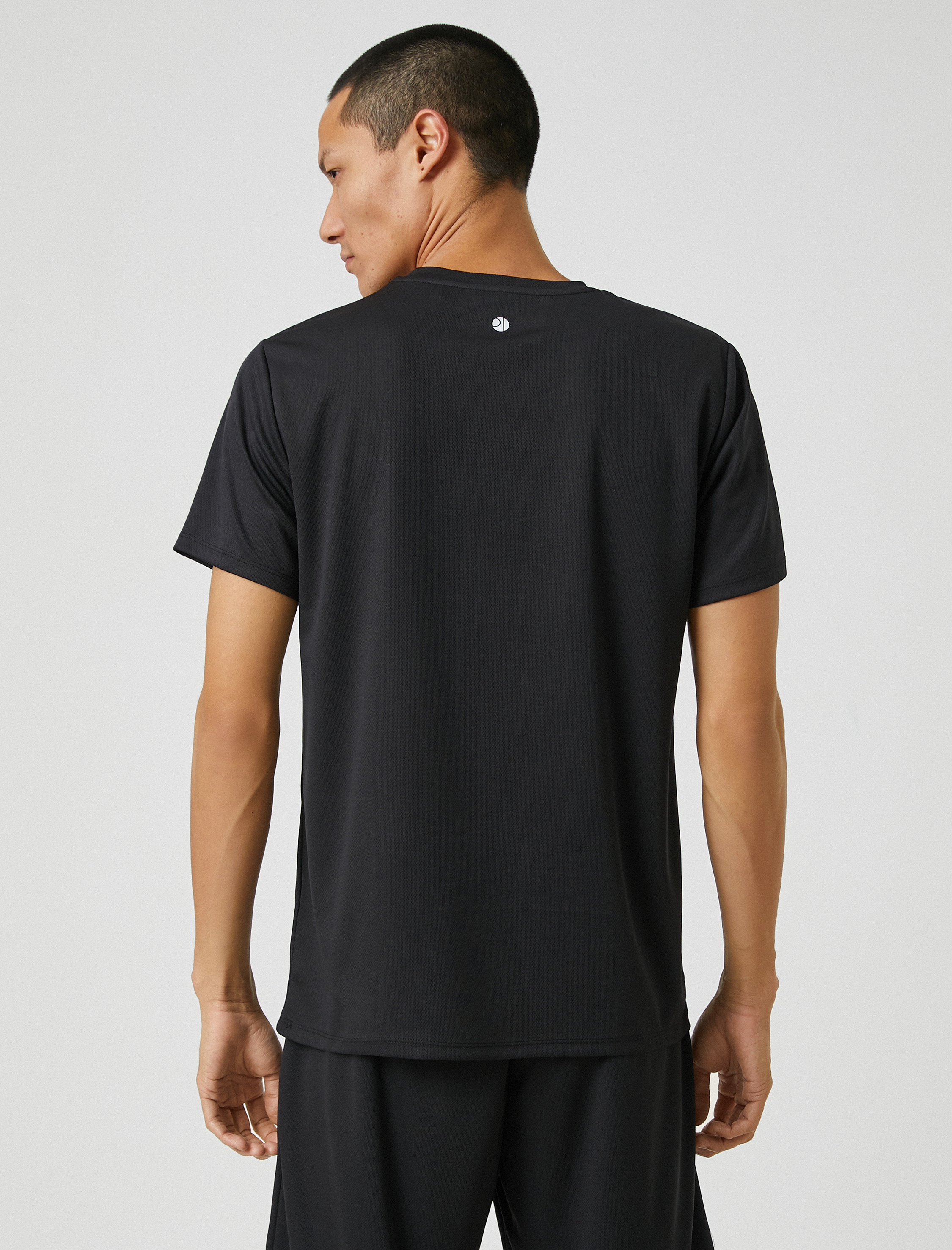   Spor Tişört Slogan Baskılı Bisiklet Yaka Nefes Alan Kumaş