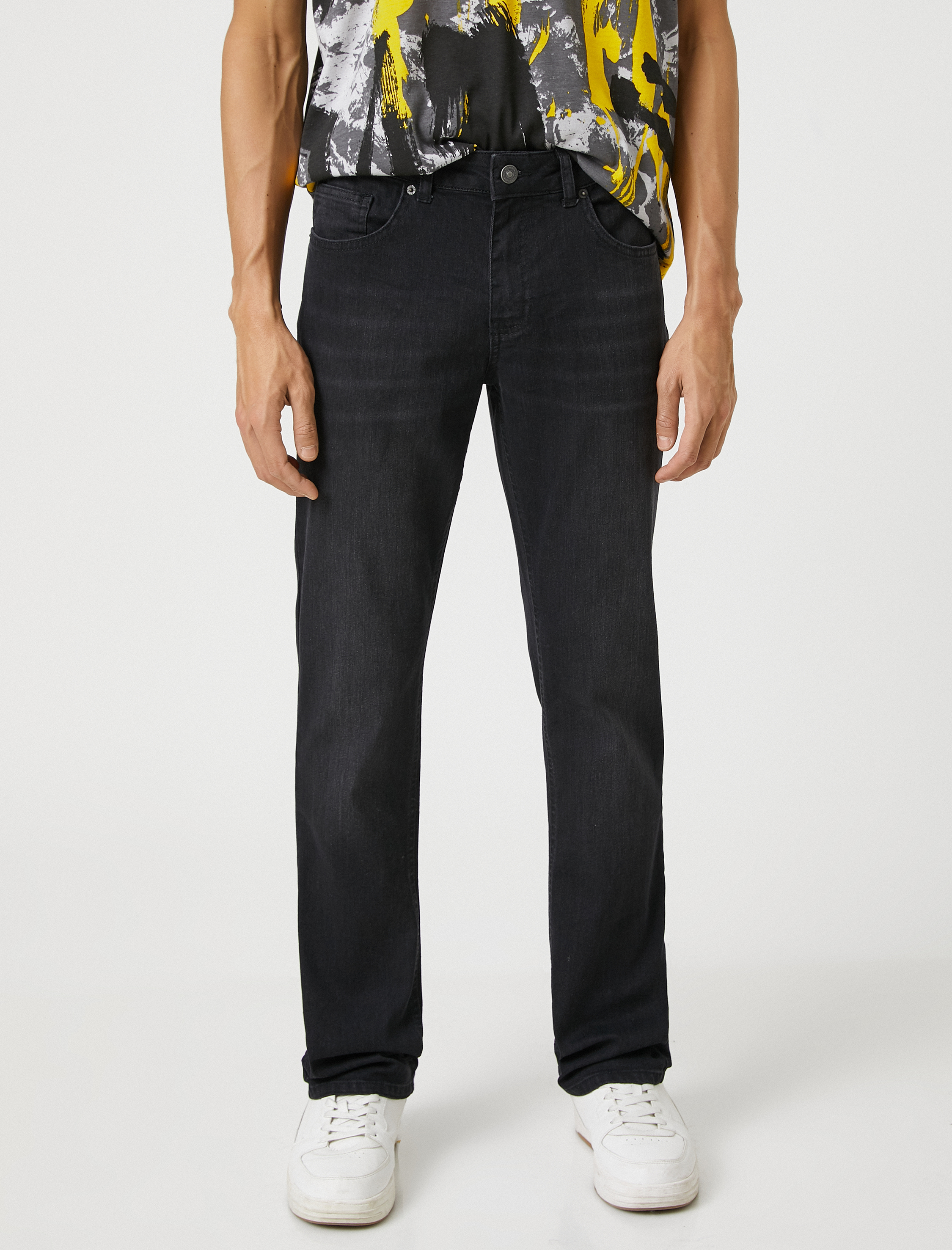   Straight Fit Boru Paça Kot Pantolon - Mark Jean