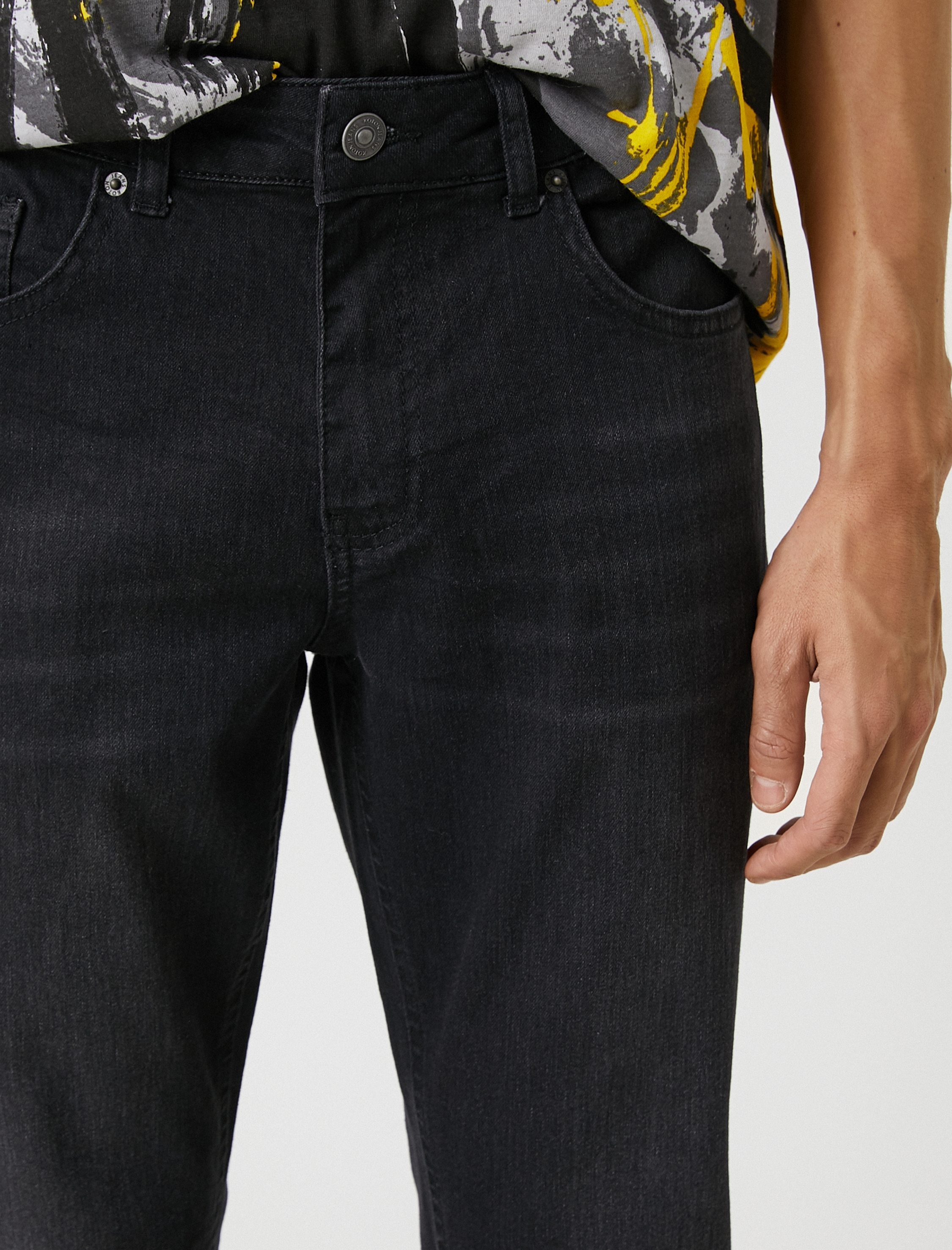   Straight Fit Boru Paça Kot Pantolon - Mark Jean