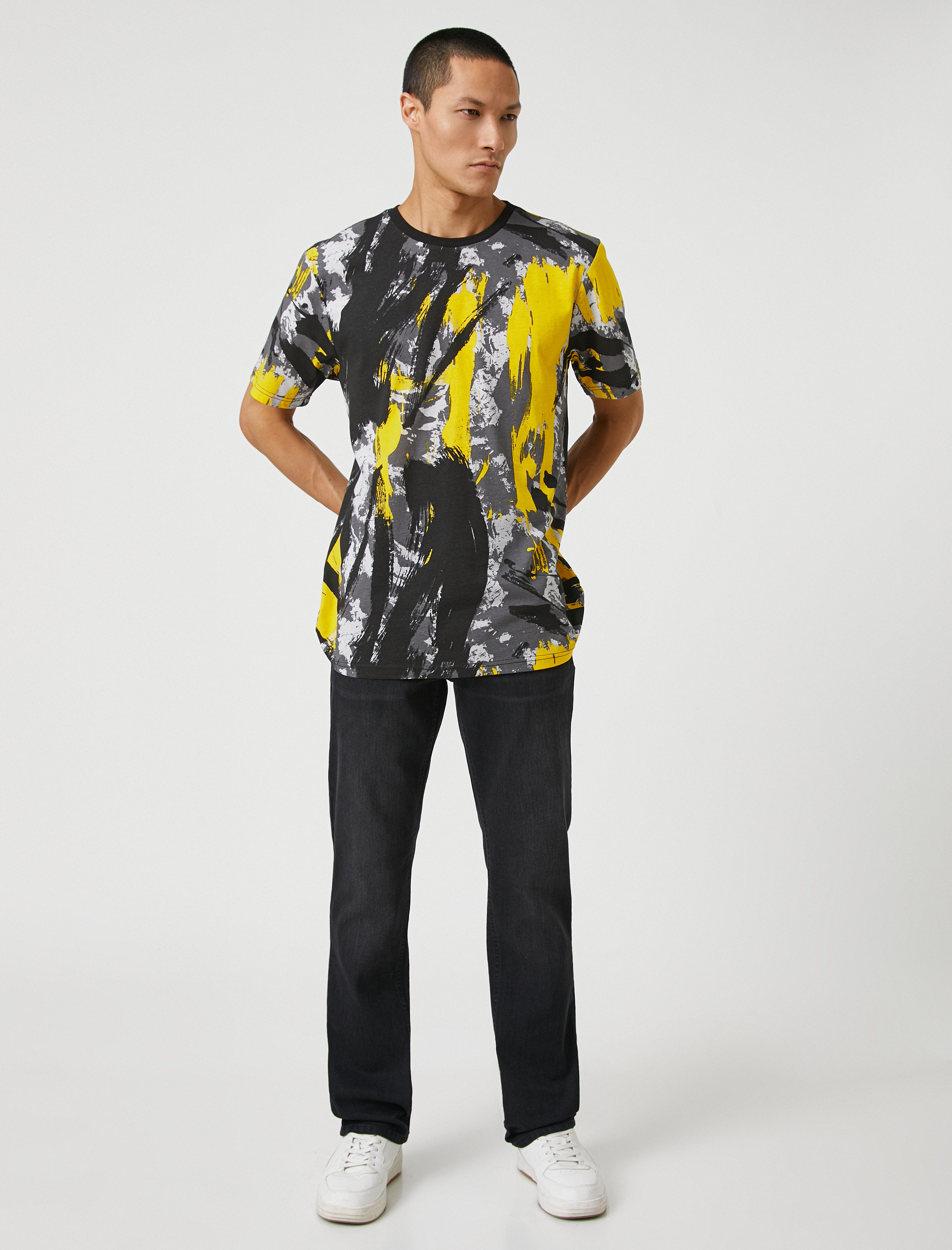   Straight Fit Boru Paça Kot Pantolon - Mark Jean