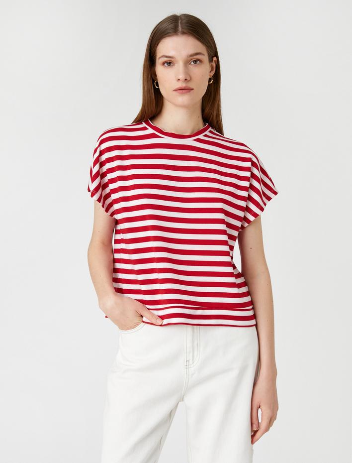  Kısa Kollu Tişört Bisiklet Yaka