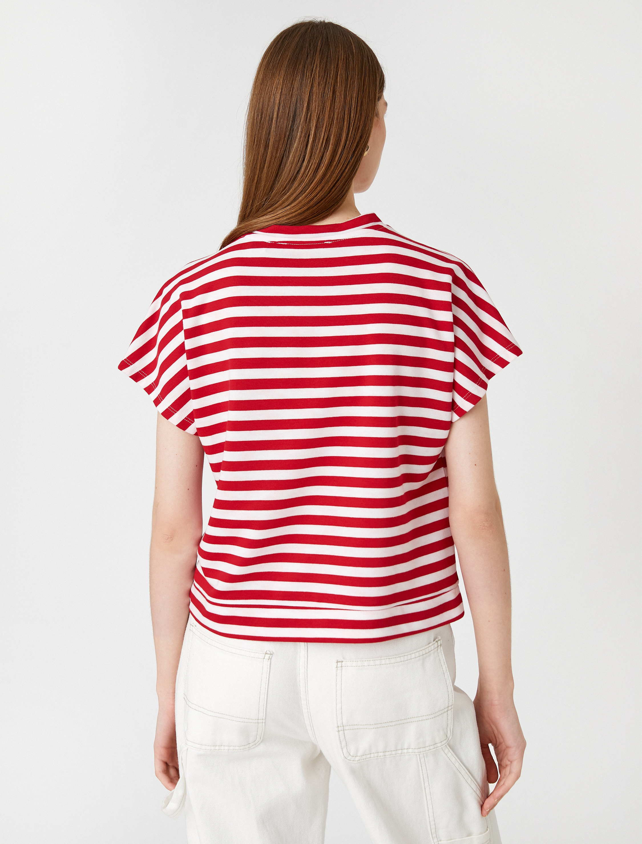   Kısa Kollu Tişört Bisiklet Yaka