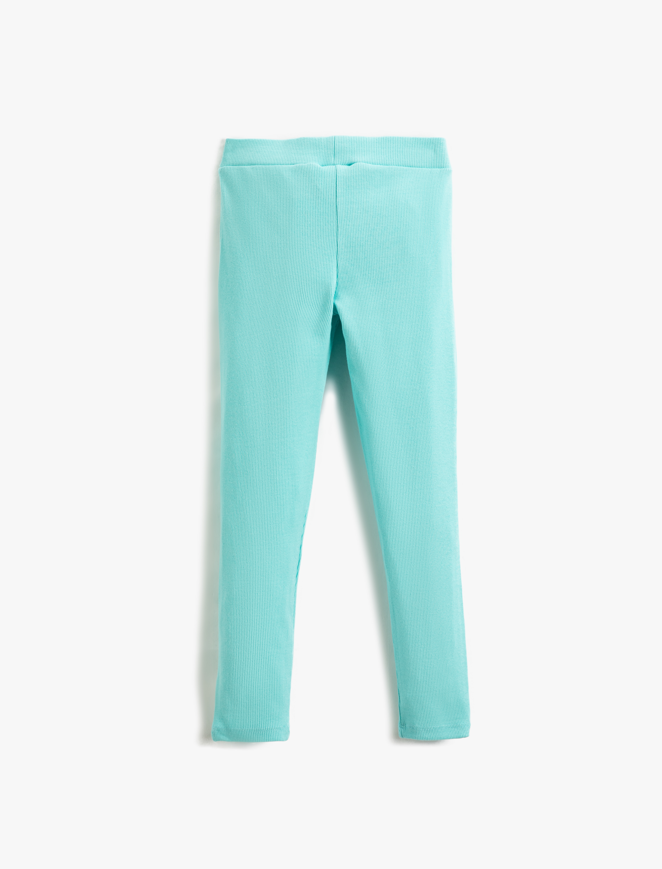  Kız Çocuk Basic Fitilli Tayt Pamuklu Beli Lastikli Etiket Detaylı