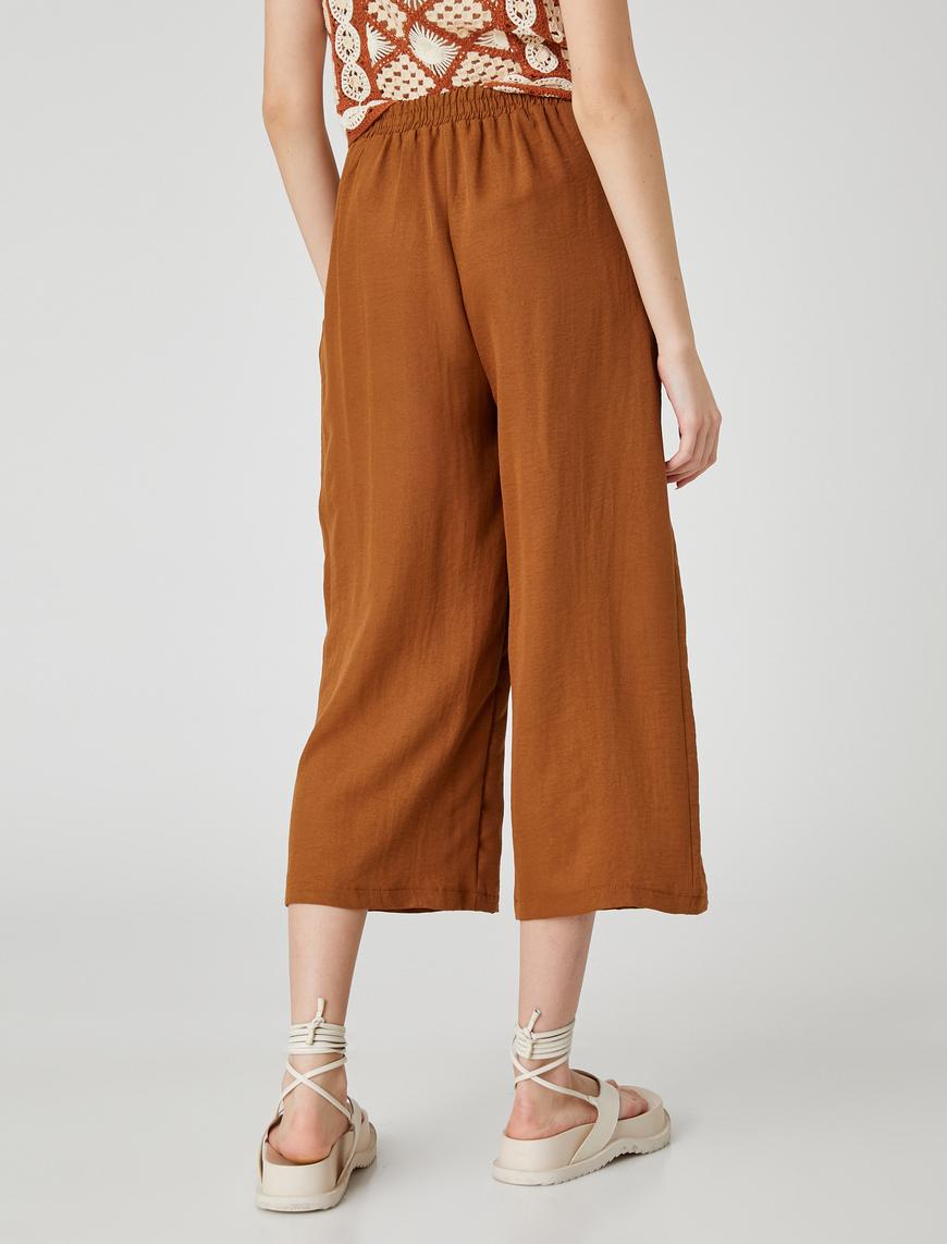   Bol Paça Pantolon Culotte Crop Piliseli