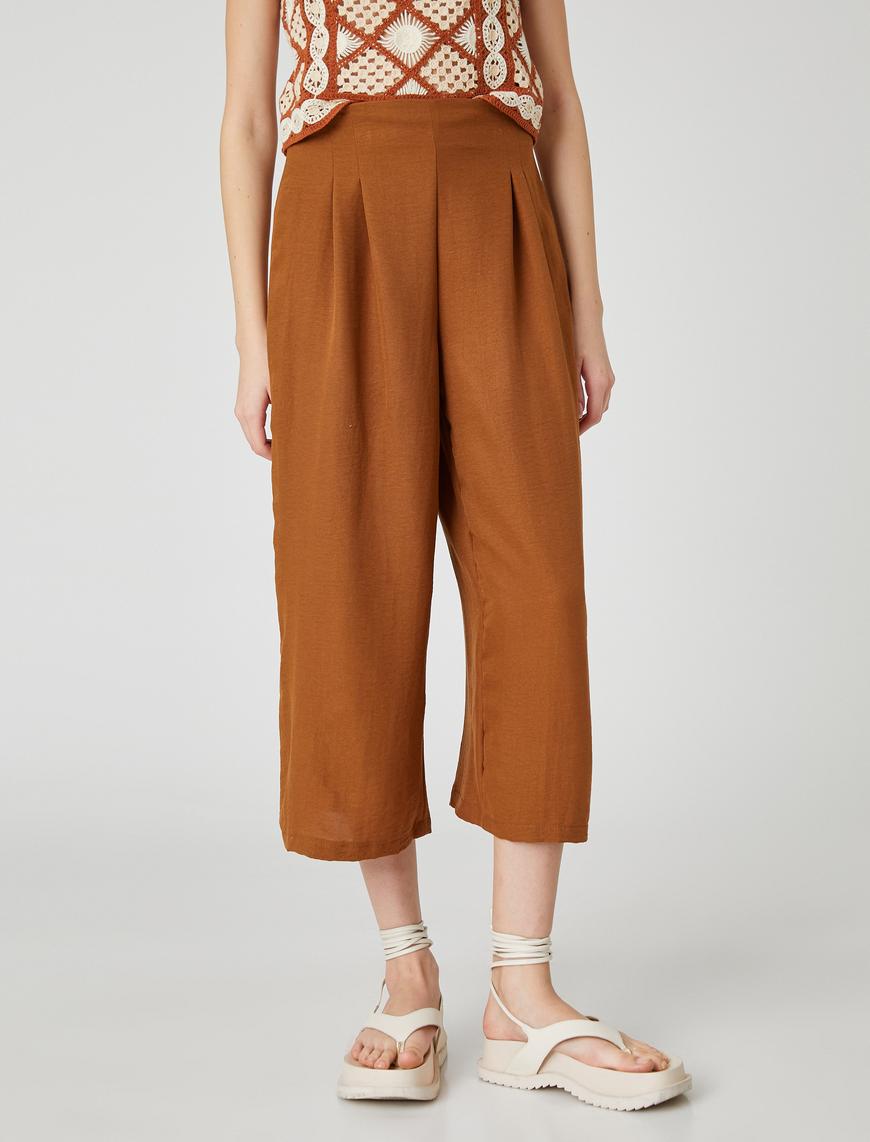   Bol Paça Pantolon Culotte Crop Piliseli