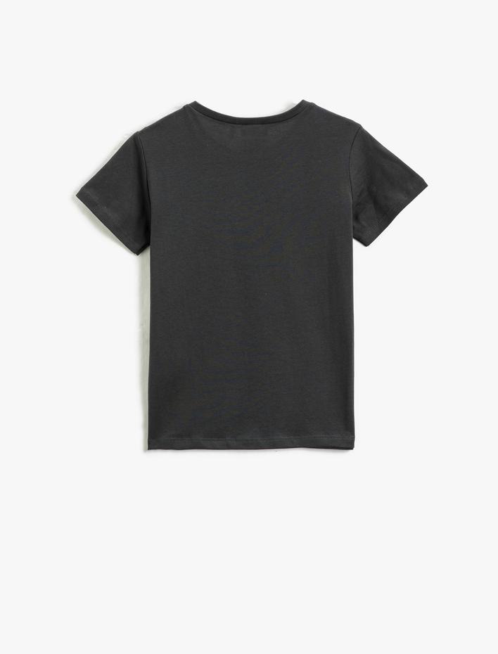 Erkek Çocuk Basic Kısa Kollu Tişört Bisiklet Yaka Pamuklu