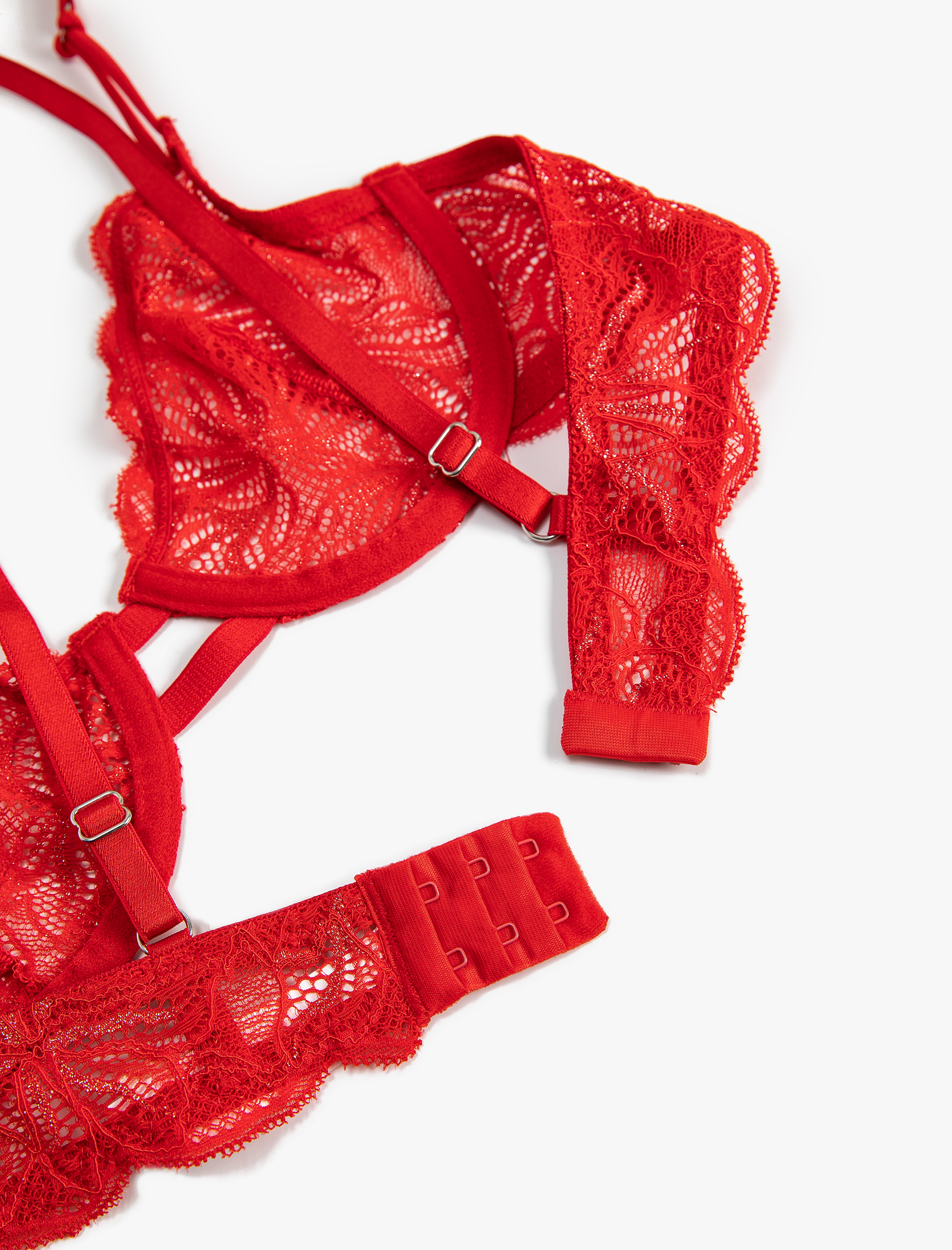   Dantelli Sütyen Dolgusuz Kapsız Balensiz