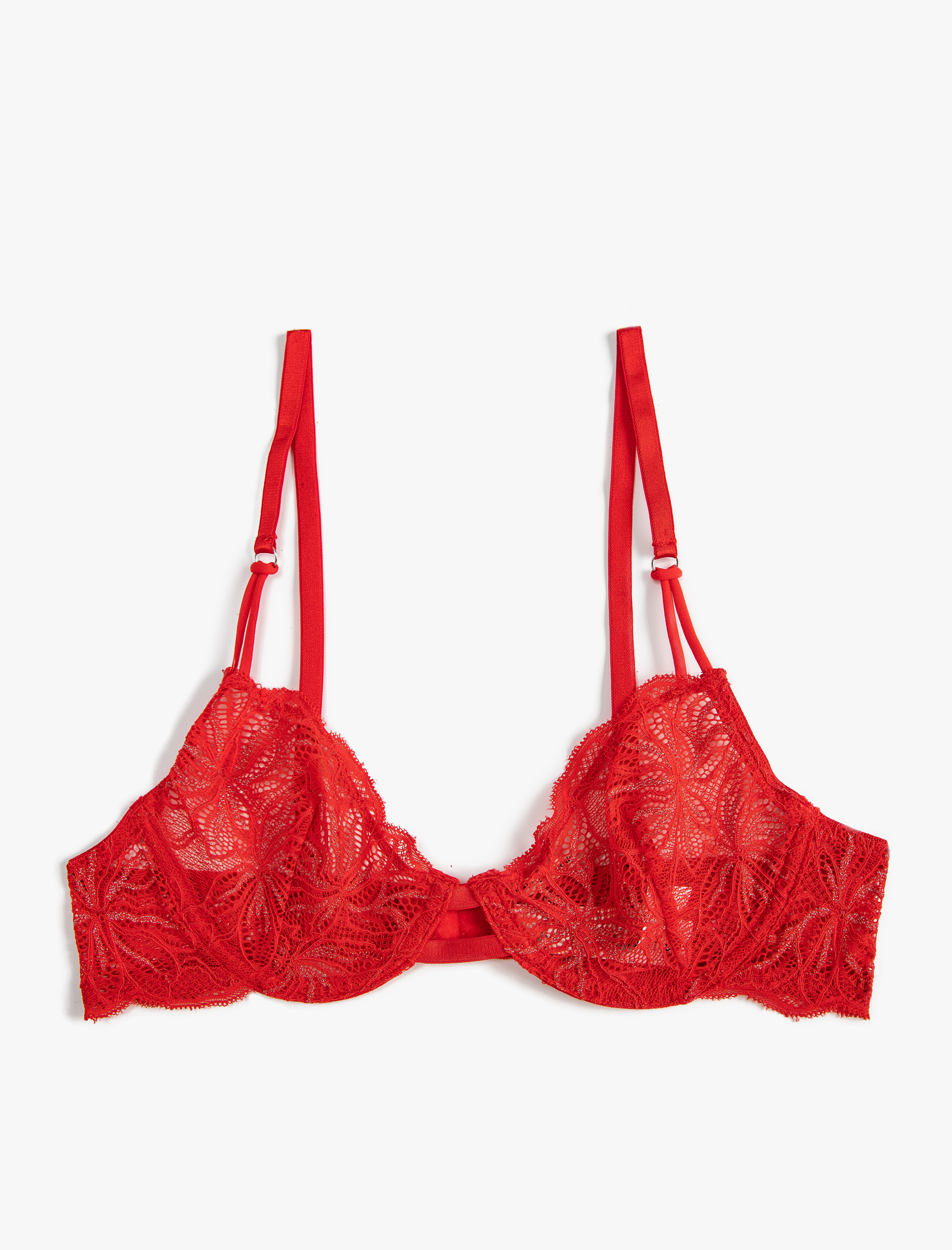   Dantelli Sütyen Dolgusuz Kapsız Balensiz