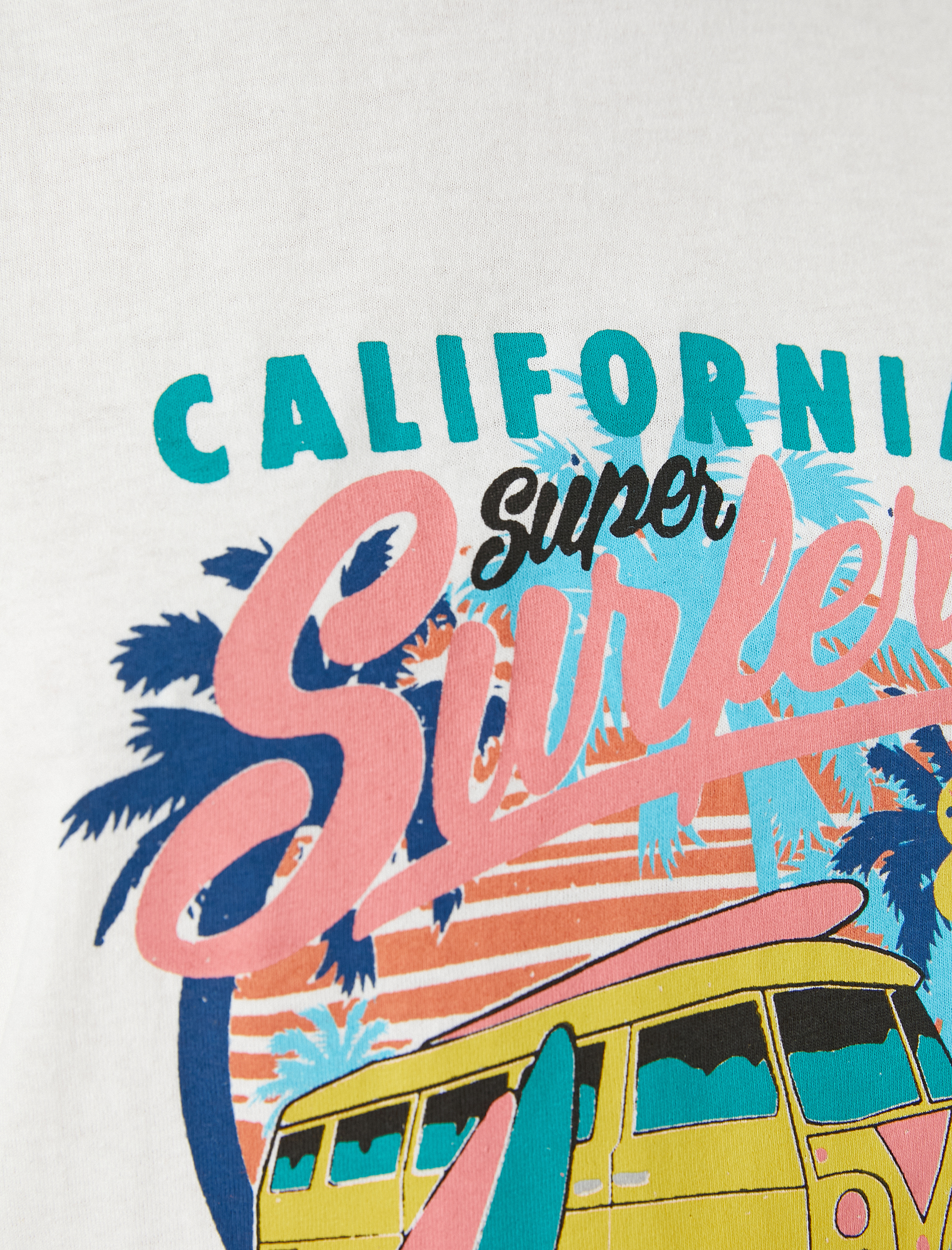   Reglan Kol Tişört Rahat Kesim Bisiklet Yaka Baskılı