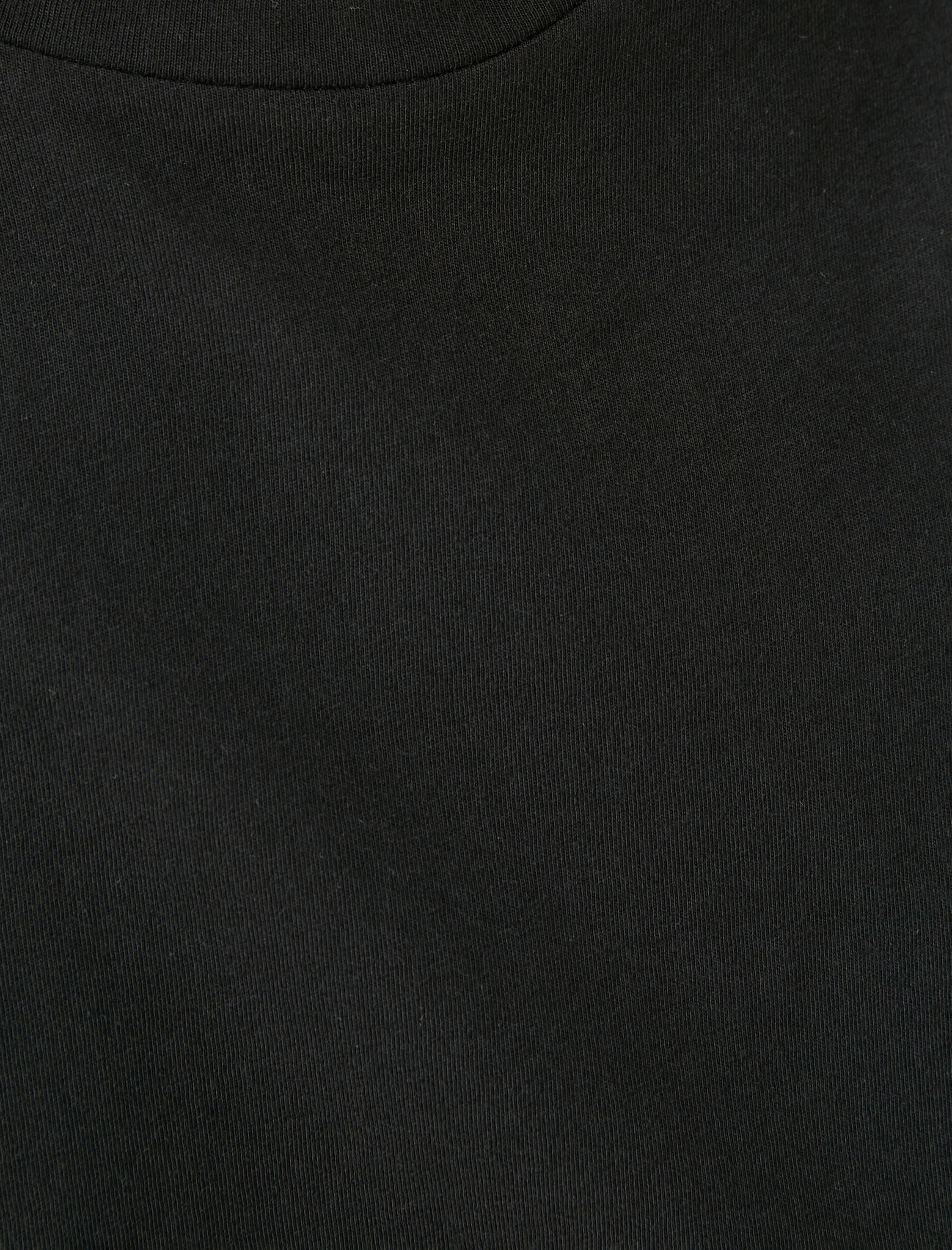   Kolları Volanlı Tişört Bisiklet Yaka Pamuklu