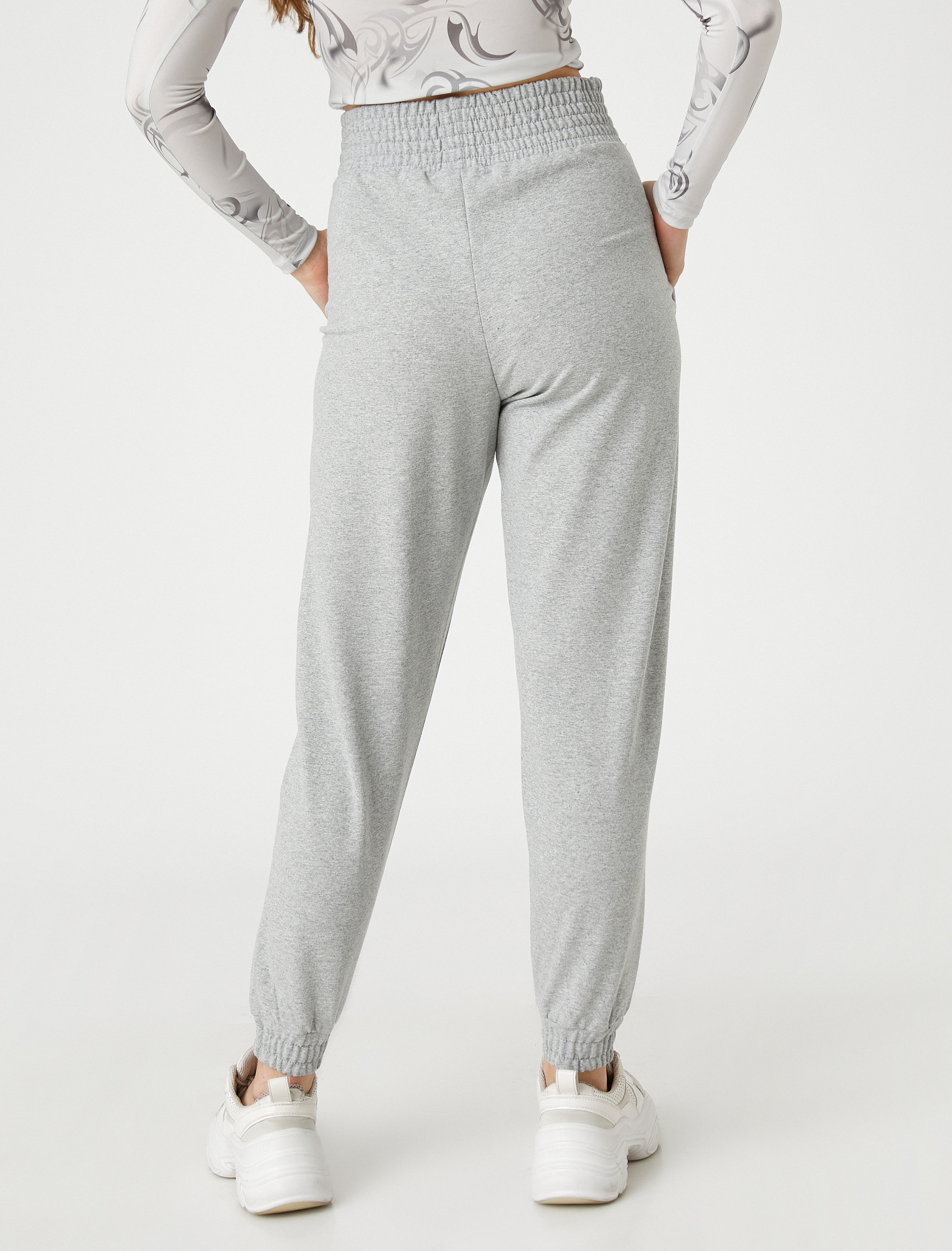   Jogger Eşofman Altı Cep Detaylı Ekstra Yüksek Bel