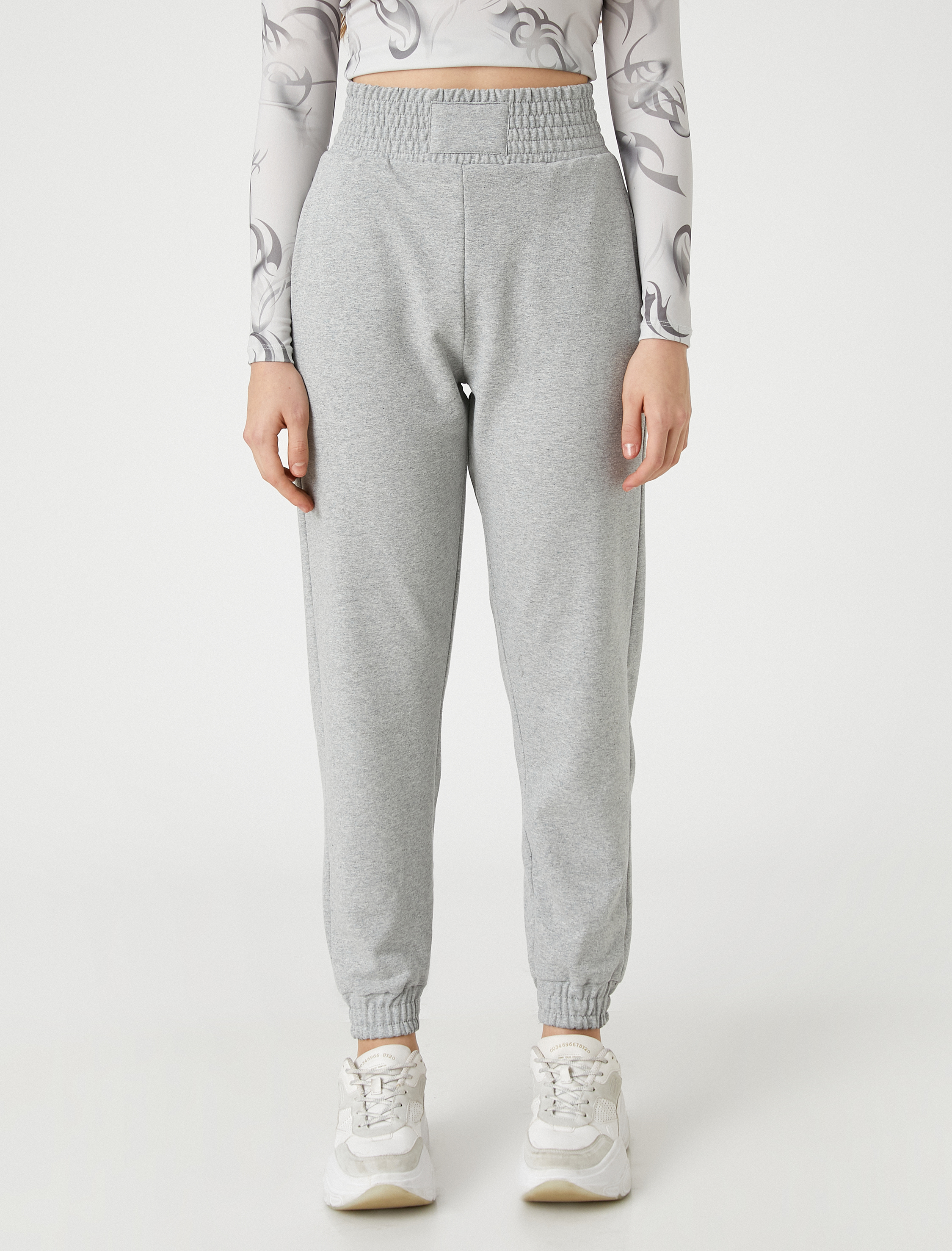   Jogger Eşofman Altı Cep Detaylı Ekstra Yüksek Bel