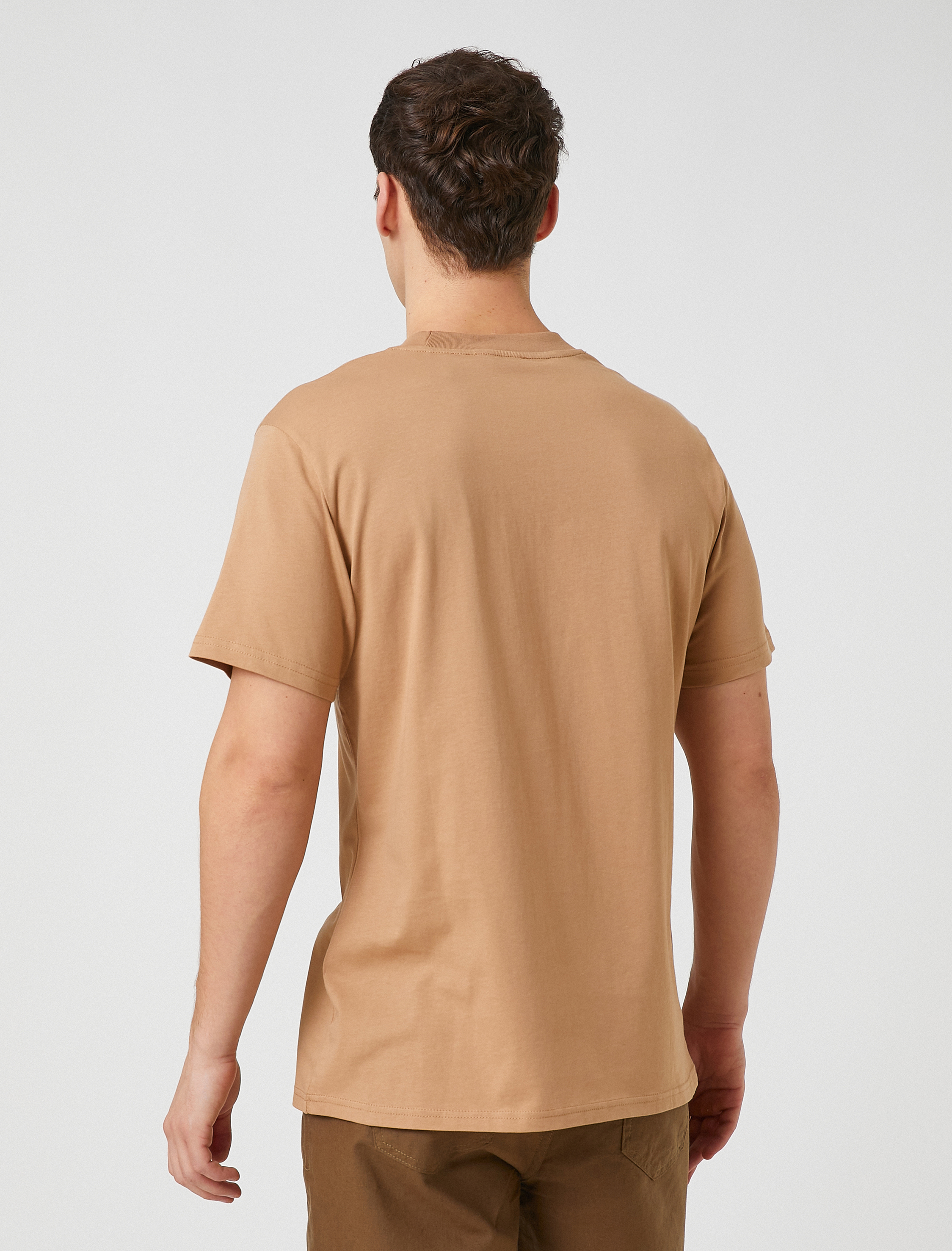   Basic Tişört Bisiklet Yaka Kısa Kollu