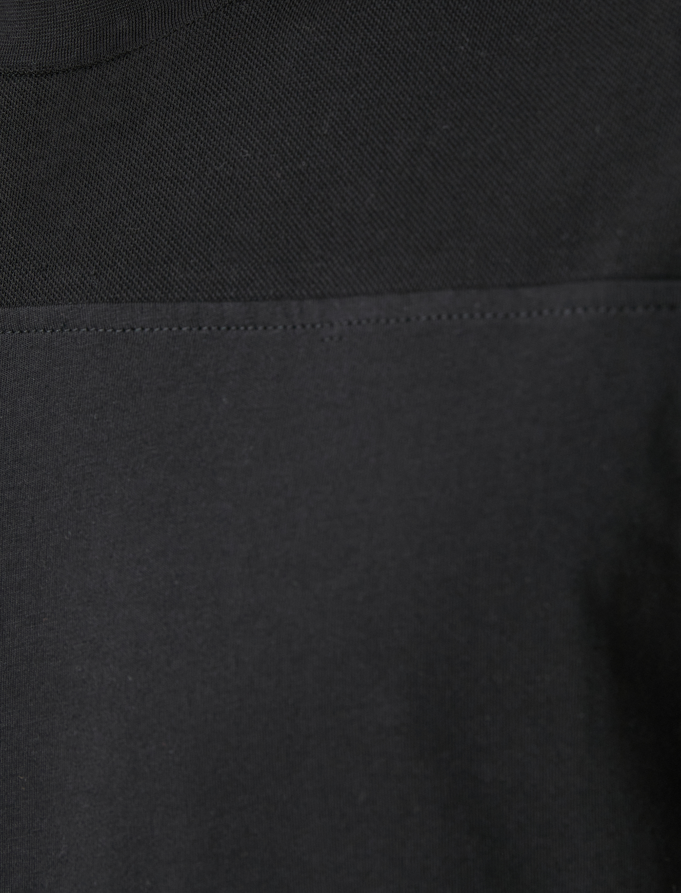   Bloklu Tişört Bisiklet Yaka Kısa Kollu Dikiş Detaylı