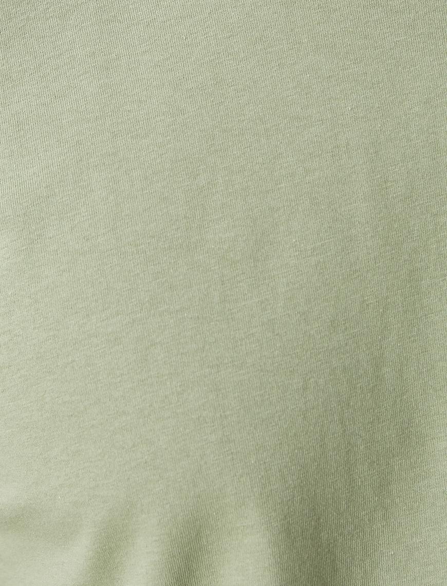   Basic Tişört Slim Fit Bisiklet Yaka Kısa Kollu Pamuklu