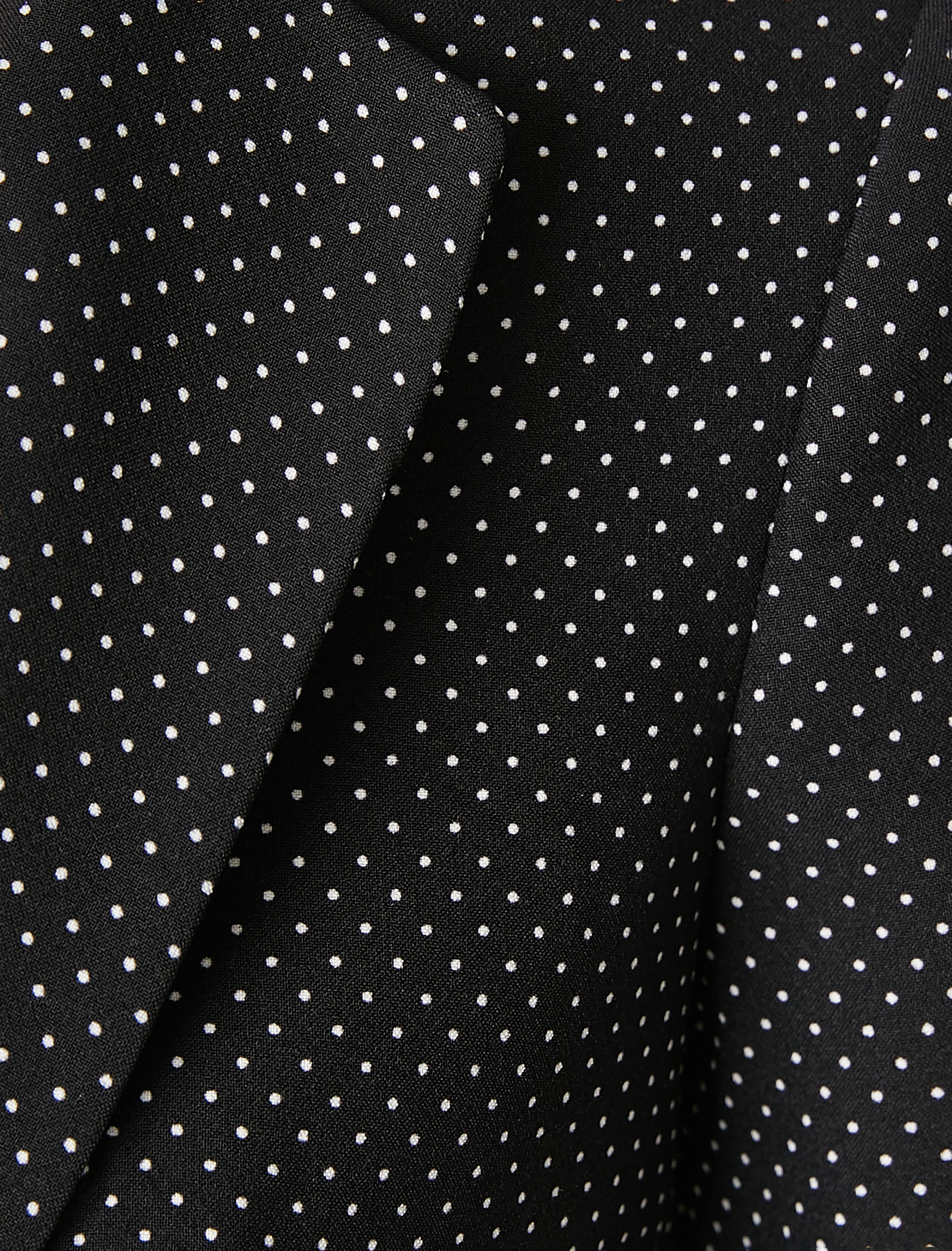   Puantiyeli Blazer Ceket Tek Düğmeli