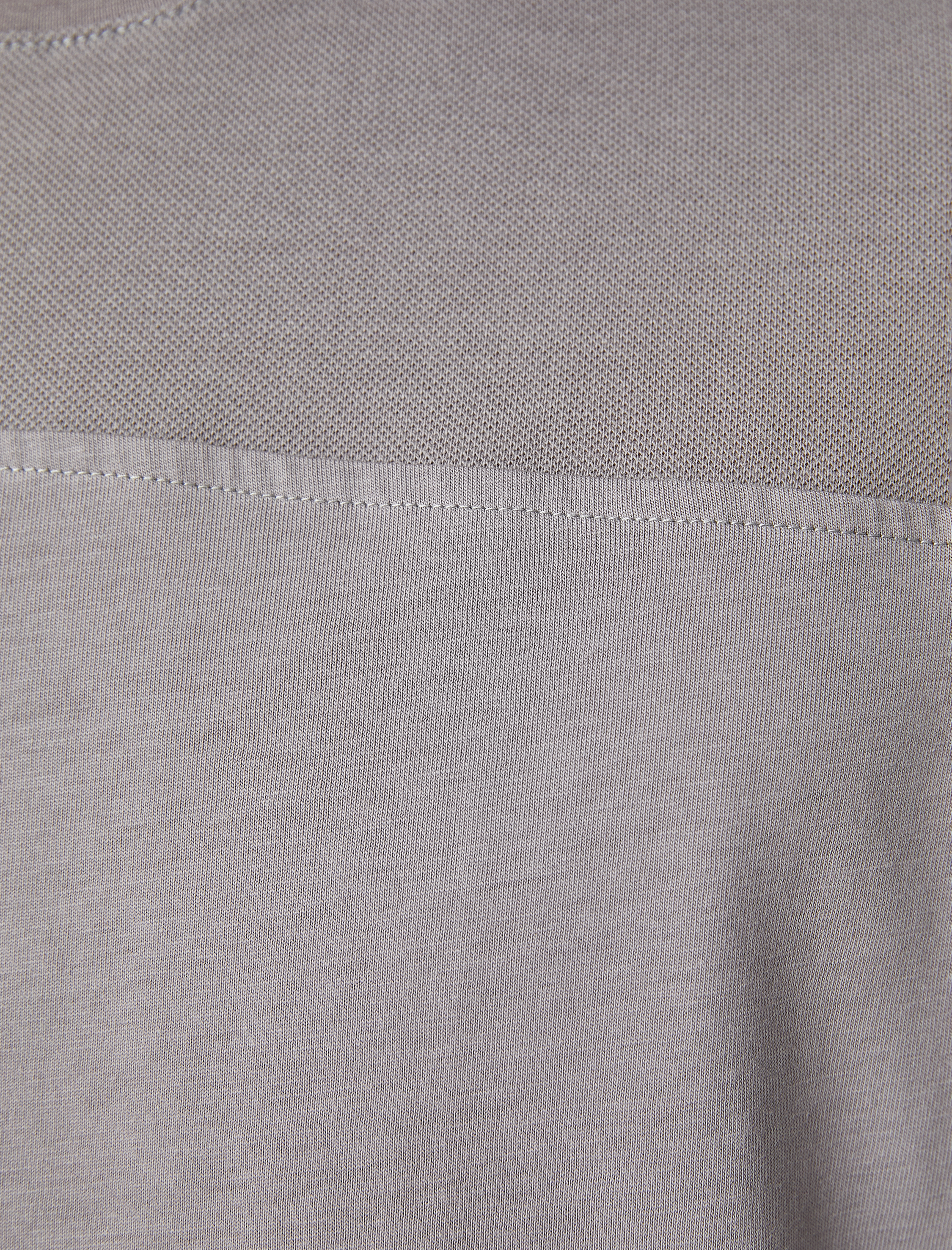   Bloklu Tişört Bisiklet Yaka Kısa Kollu Dikiş Detaylı