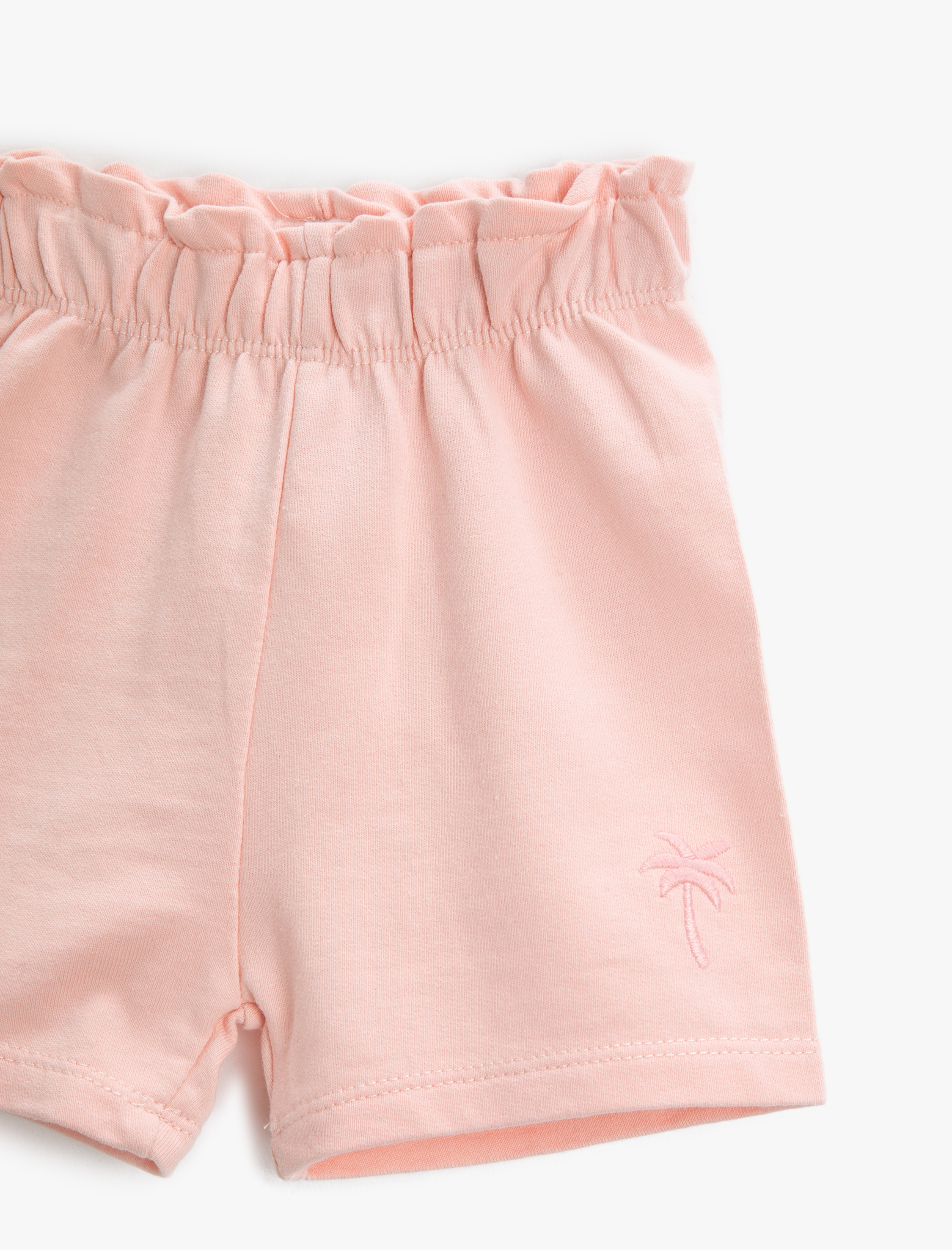  Kız Bebek Basic Şort Beli Lastikli Pamuklu