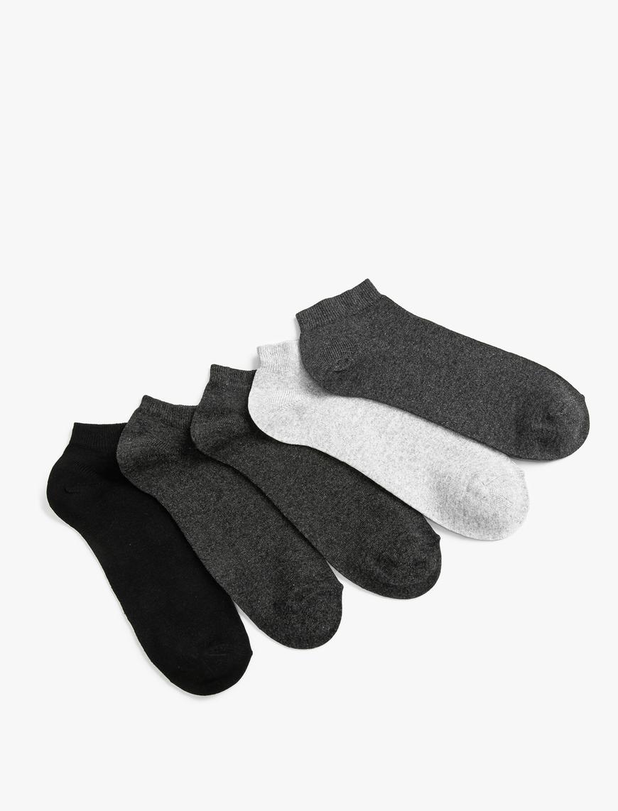  Erkek Basic 5'li Patik Çorap Seti