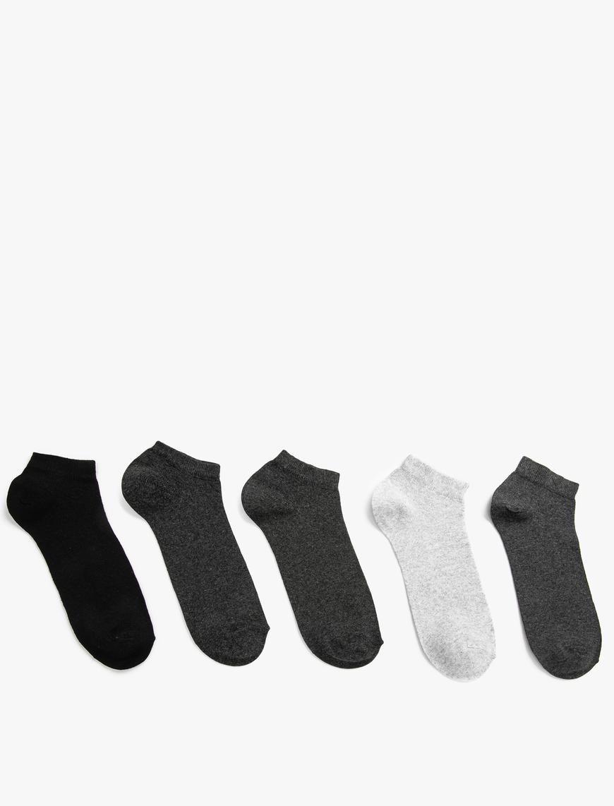  Erkek Basic 5'li Patik Çorap Seti