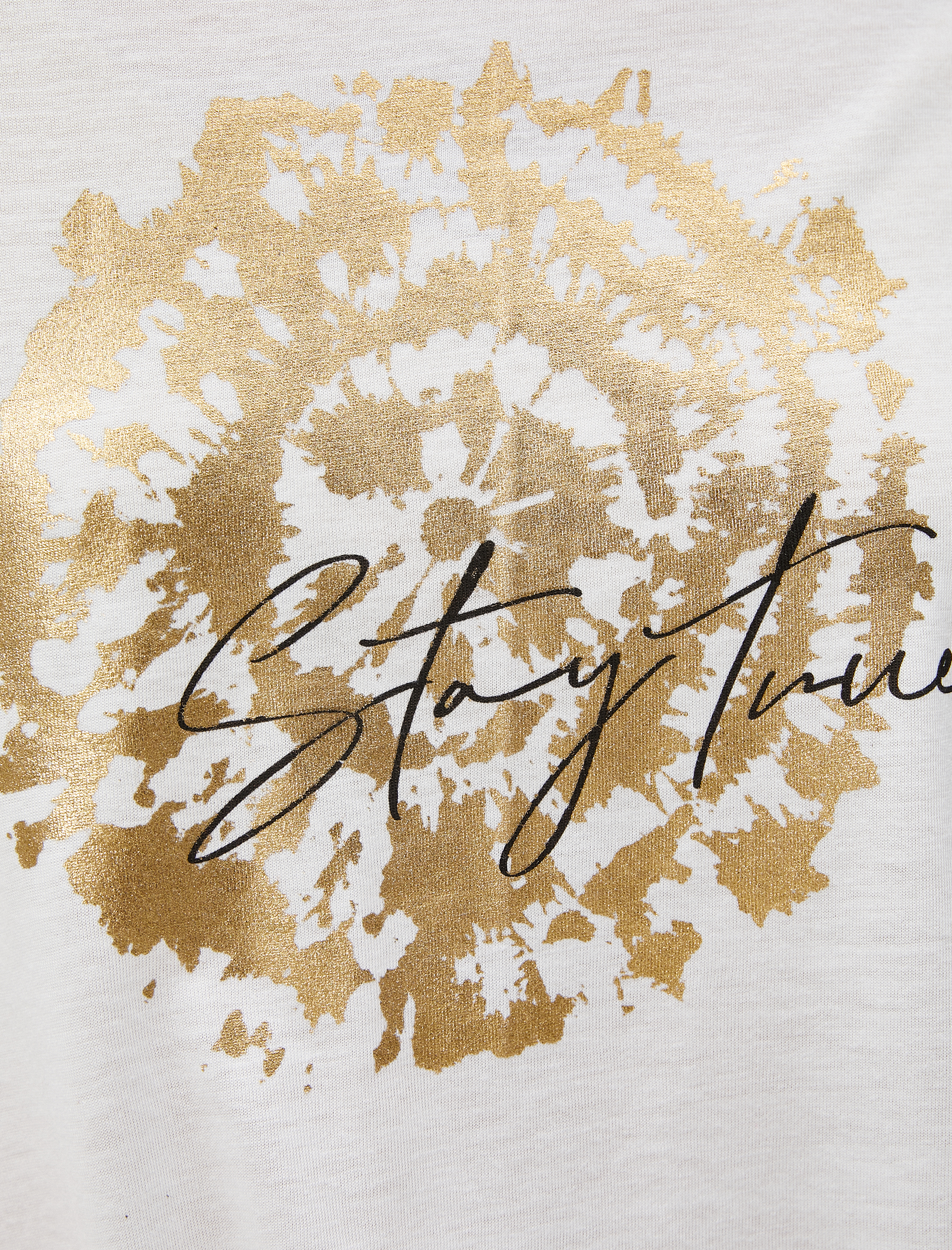   Parlak Baskılı Tişört Relax Fit